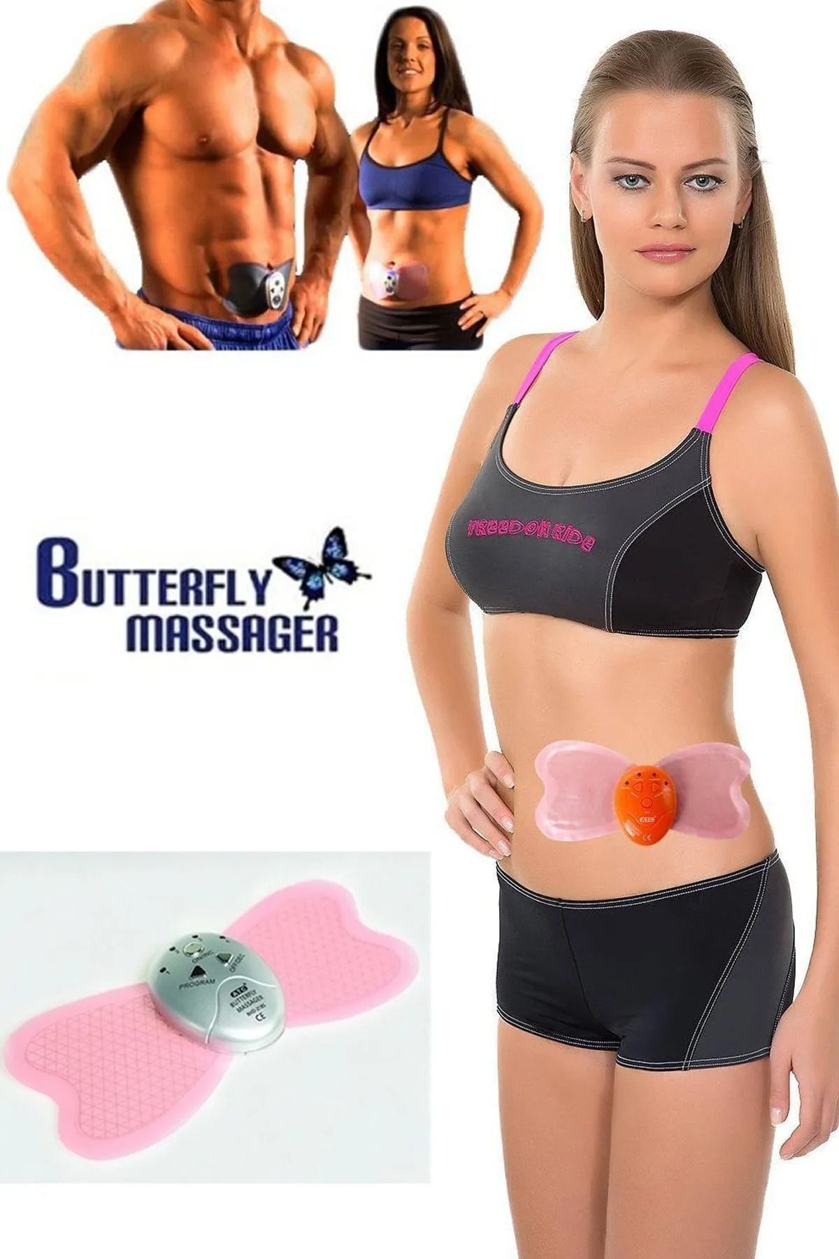 AboutThePerfect Büyük Boy Butterfly ABS Karın Kasları Çalıştırıcı ve Masaj Aleti