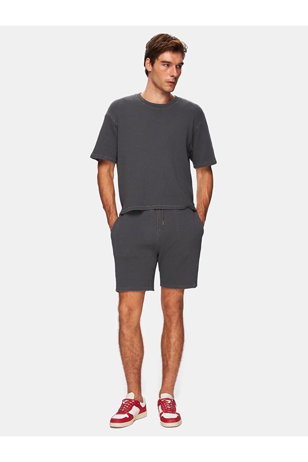 Ltb-Basic Regular Midi Anthracite Shorts 1