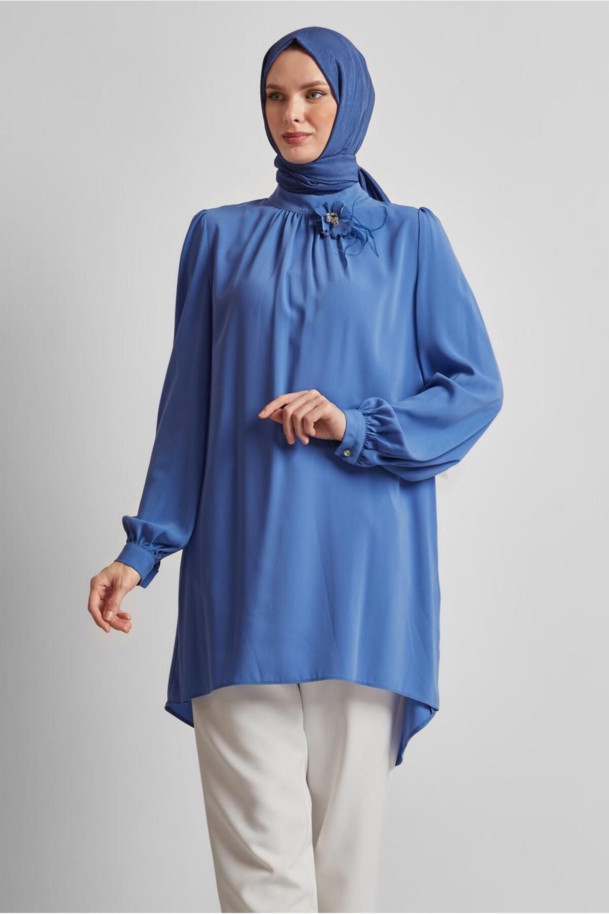 Alvina BROŞ DETAYLI TUNİK 44590