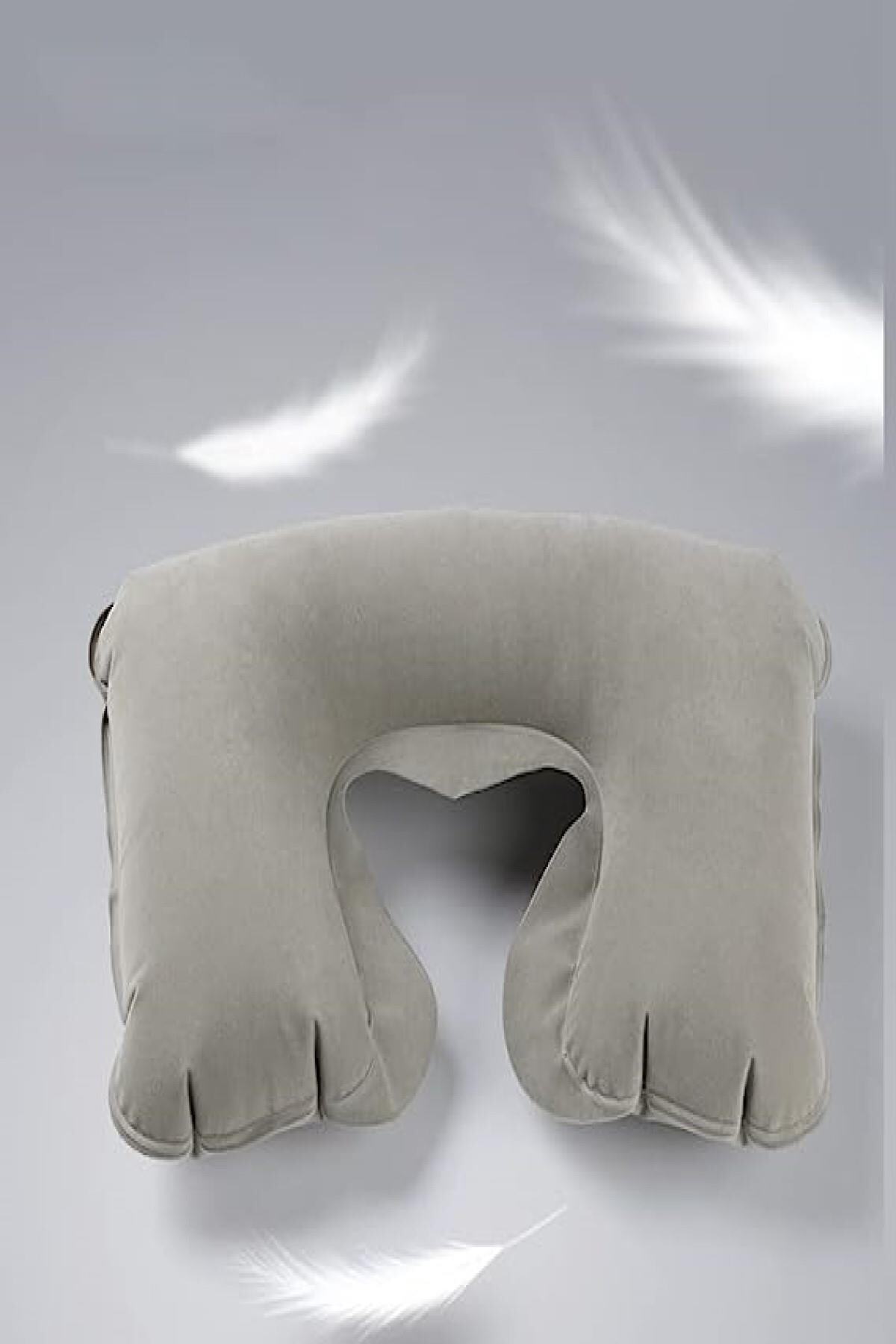 AboutThePerfect Havalı Seyahat Boyun Yastığı, Şişirilebilir, Konforlu ve Emzirme Dostu, Yumuşak Tasarım fotoğrafı 2 (önizleme)