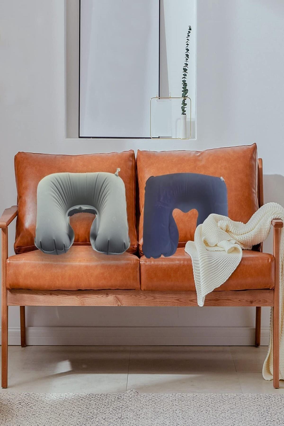 AboutThePerfect Havalı Seyahat Boyun Yastığı, Şişirilebilir, Konforlu ve Emzirme Dostu, Yumuşak Tasarım fotoğrafı 6 (önizleme)