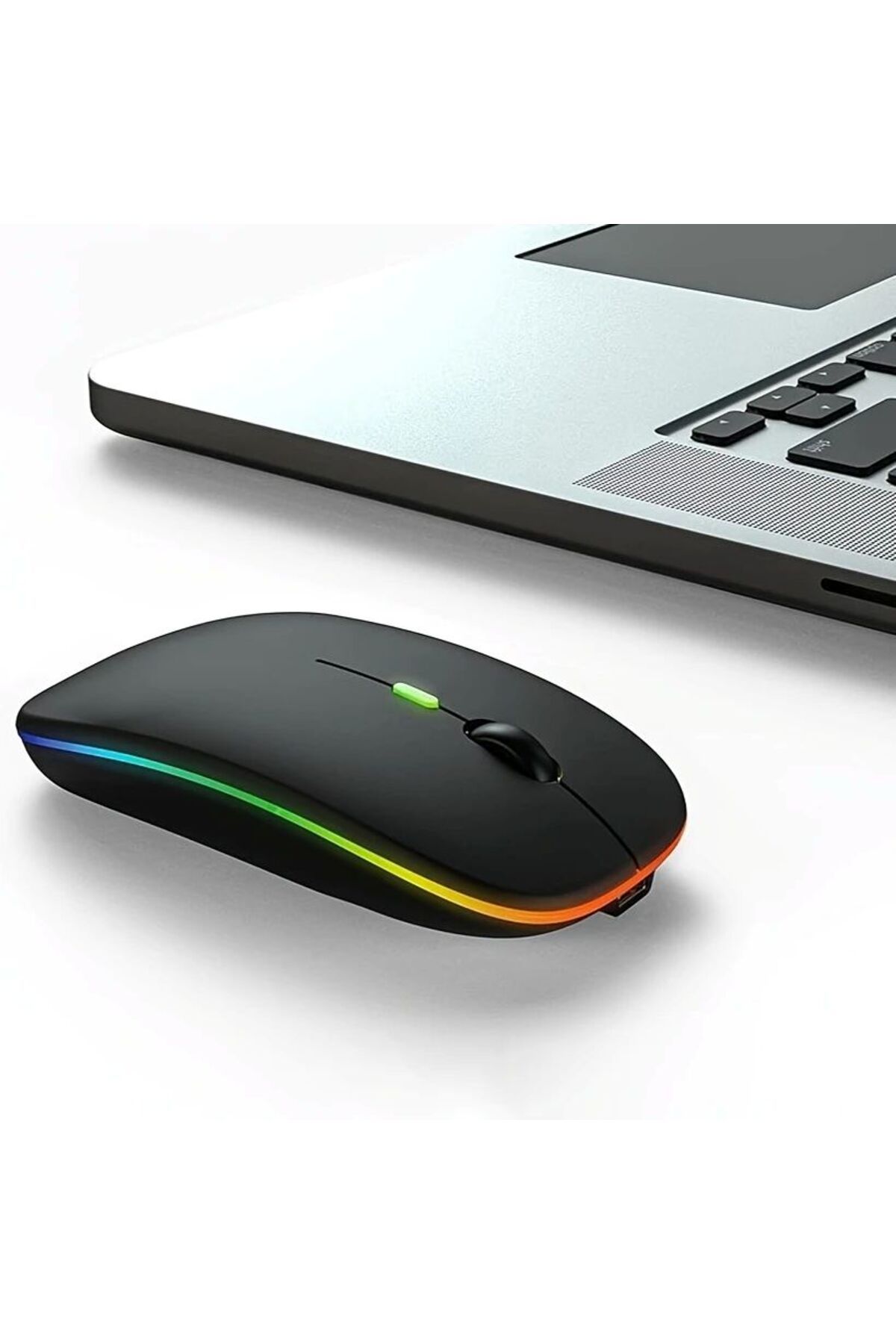 BalanceFit Şarj Edilebilir Sessiz Tıklama RGB Işıklı Kablosuz Mouse | Ergonomik Lityum Pilli