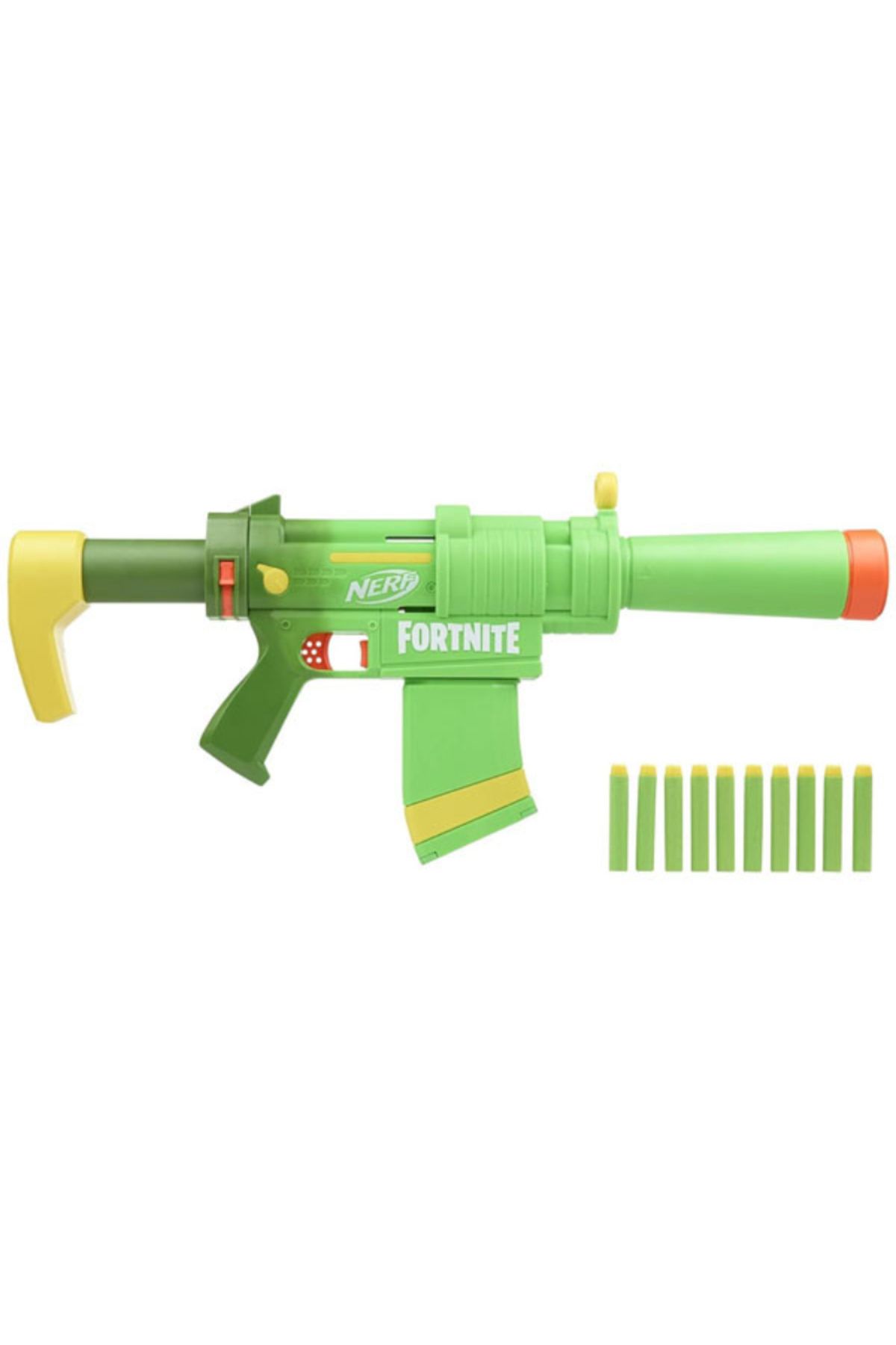 Hasbro-Nerf Blaster, Fortnite SMG Zesty with 10 projectiles 3