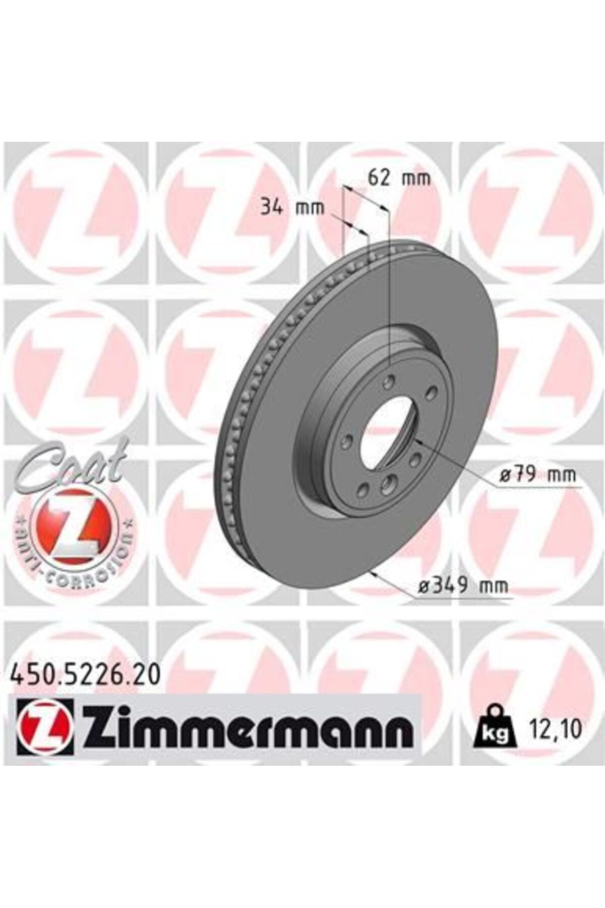 Zimmermann FREN DISKI ON 18 INC RANGE ROVER SPORT 2 L494 13 16 RANGE ROVER 4 VOGUE L405 12 DISCOVERY 5 L462 16