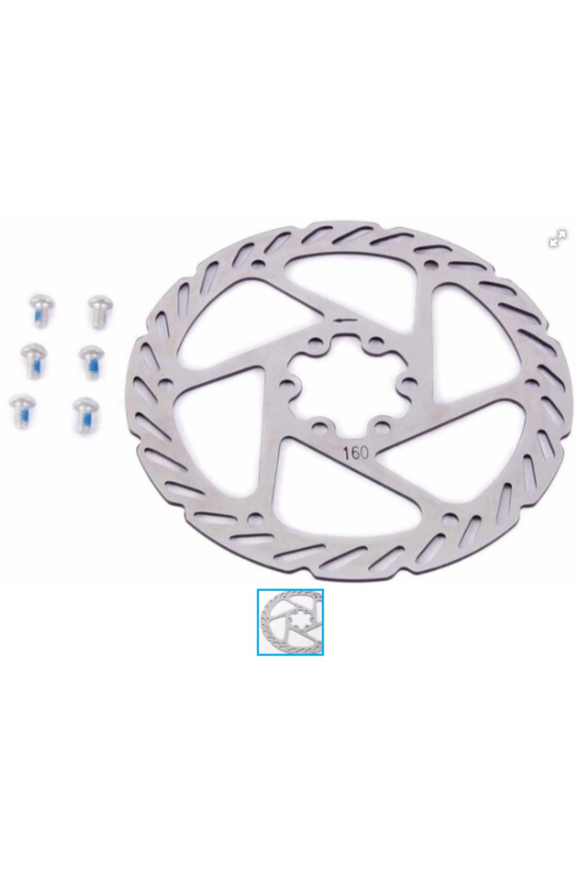İthal BİSİKLET ROTOR DİSK 6 DELİKLİ İTHAL 160mm