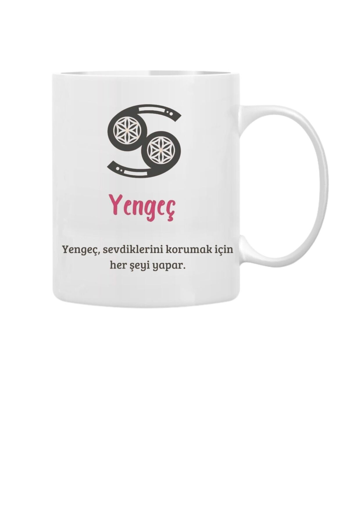 VANİLLA HANDESEVİM YENGEÇ BURCU MOTTO BASKILI KUPA BARDAK