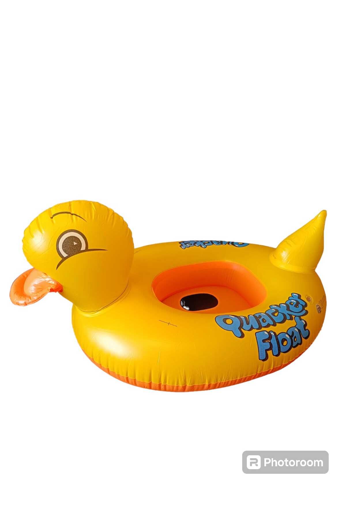 Şems Pazarlama Baby Boat Şişme Ördek Çocuk Can Simidi.70x55 Cm