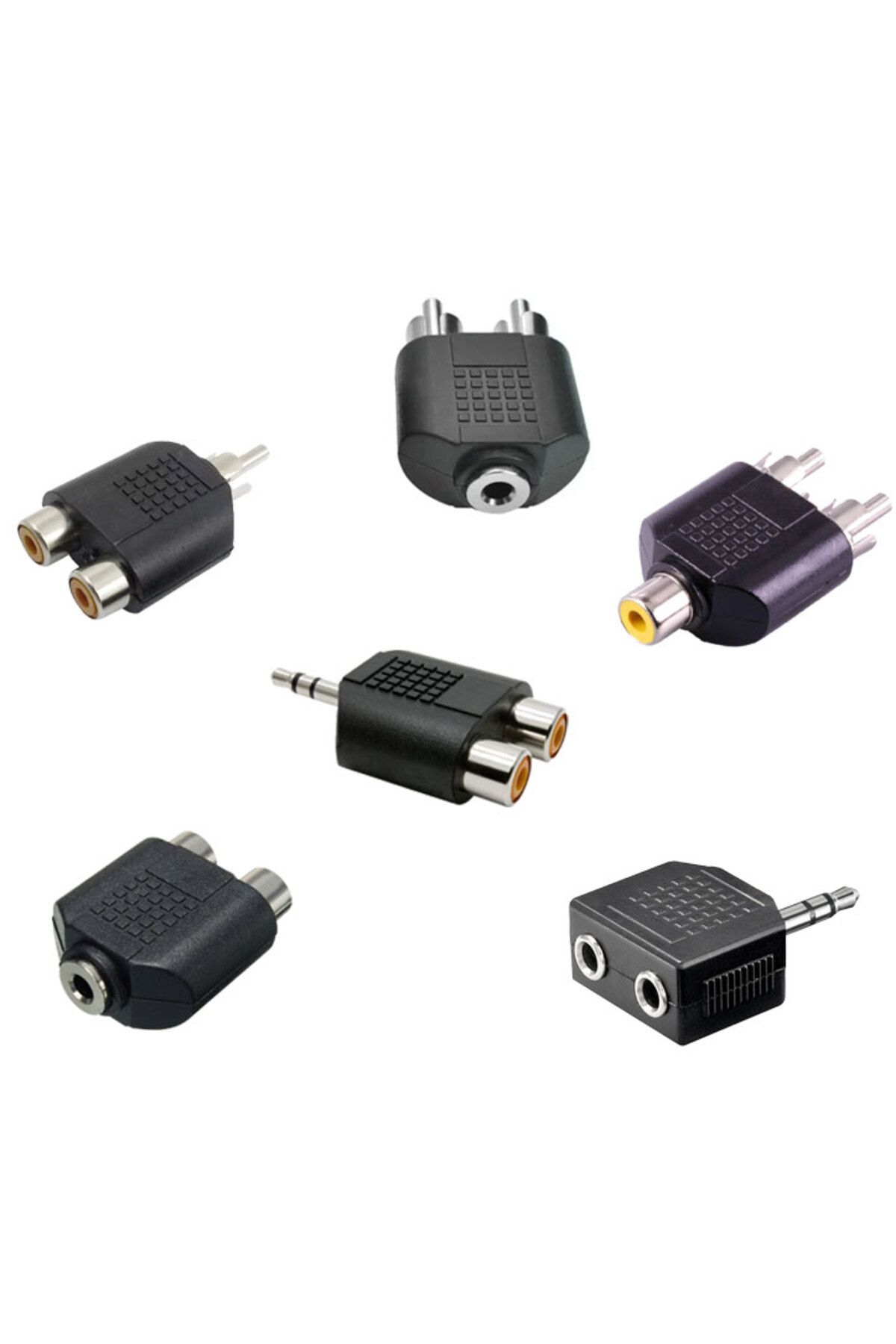 Leonpro 3.5mm strereo - rca dişi erkek çevirici 6 set