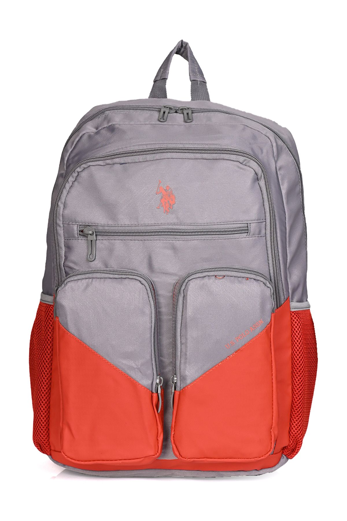 U.S. Polo Assn. Okul Ve Günlük Sırt Çantası Plcan24101 – Çok Gözlü, Ergonomik Tasarım Turuncu
