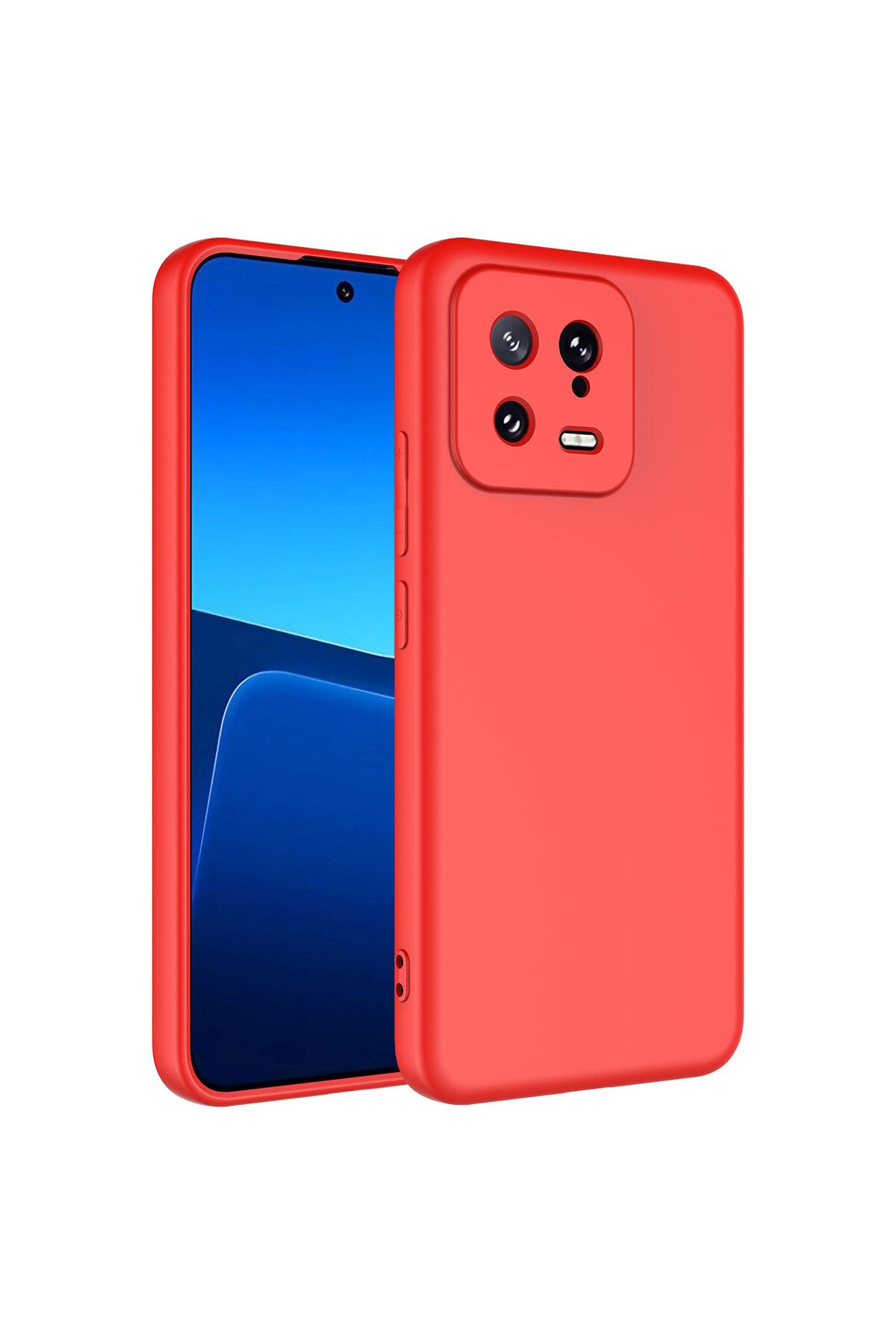 halkhouse Xiaomi Mi 13 Kılıf Renkli Esnek Kırılmaz Yüksek Koruma Silikon Marra Kapak
