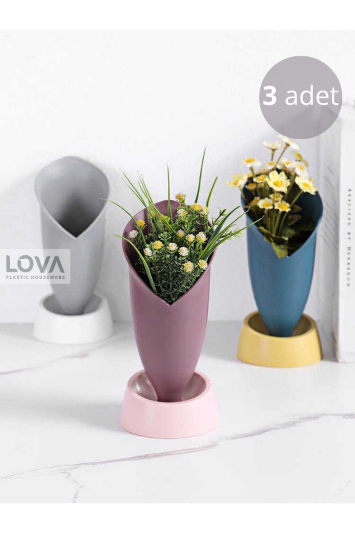 Lova Tulip Çok Amaçlı Organizer (3 Adet)