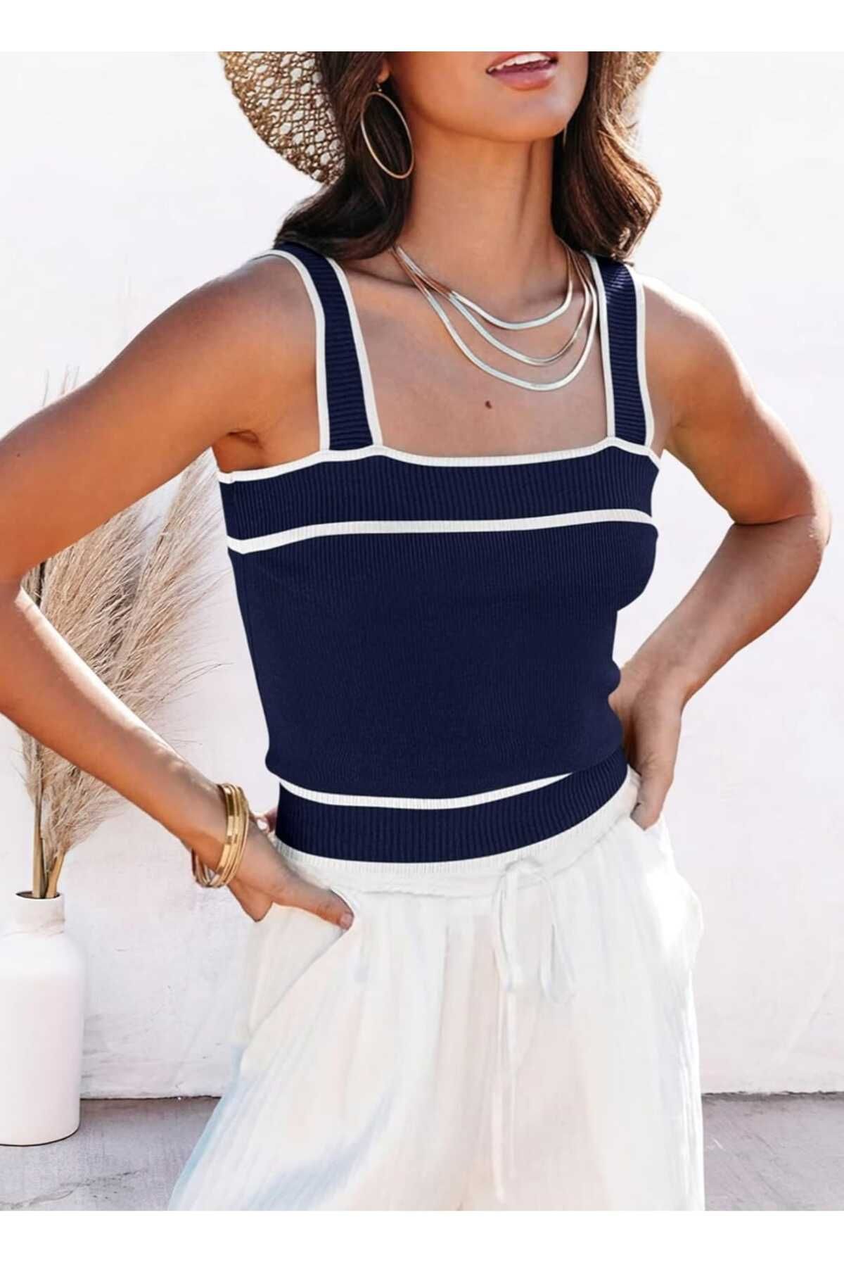 youknitwear you Mina %100 Pamuk Triko Atlet