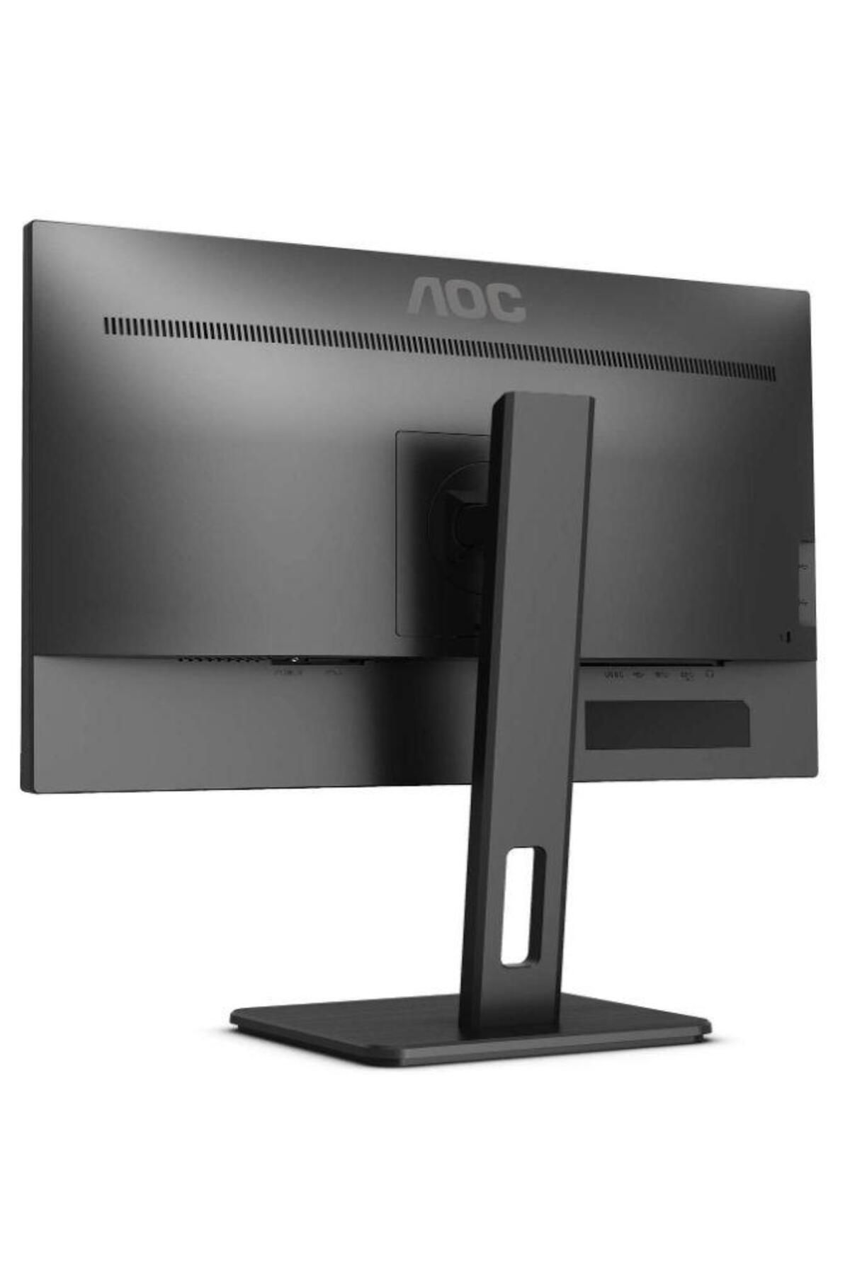 Aoc-27" UHD Monitor, IPS LED, Pivot, HDMI & DisplayPort, Built-in Speakers, Black 3