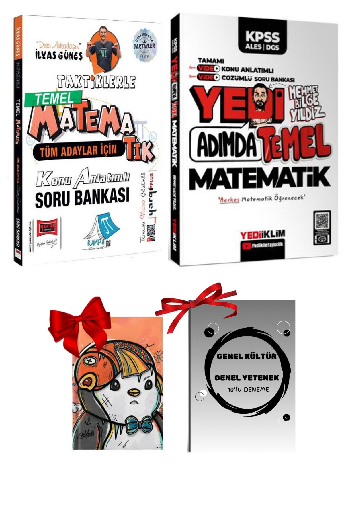 Yargı Yayınları İki Farklı Yayından KPSS-ALES-DGS Temel Matematik Konu Anlatımı & Soru Bankası Hediyeli Set