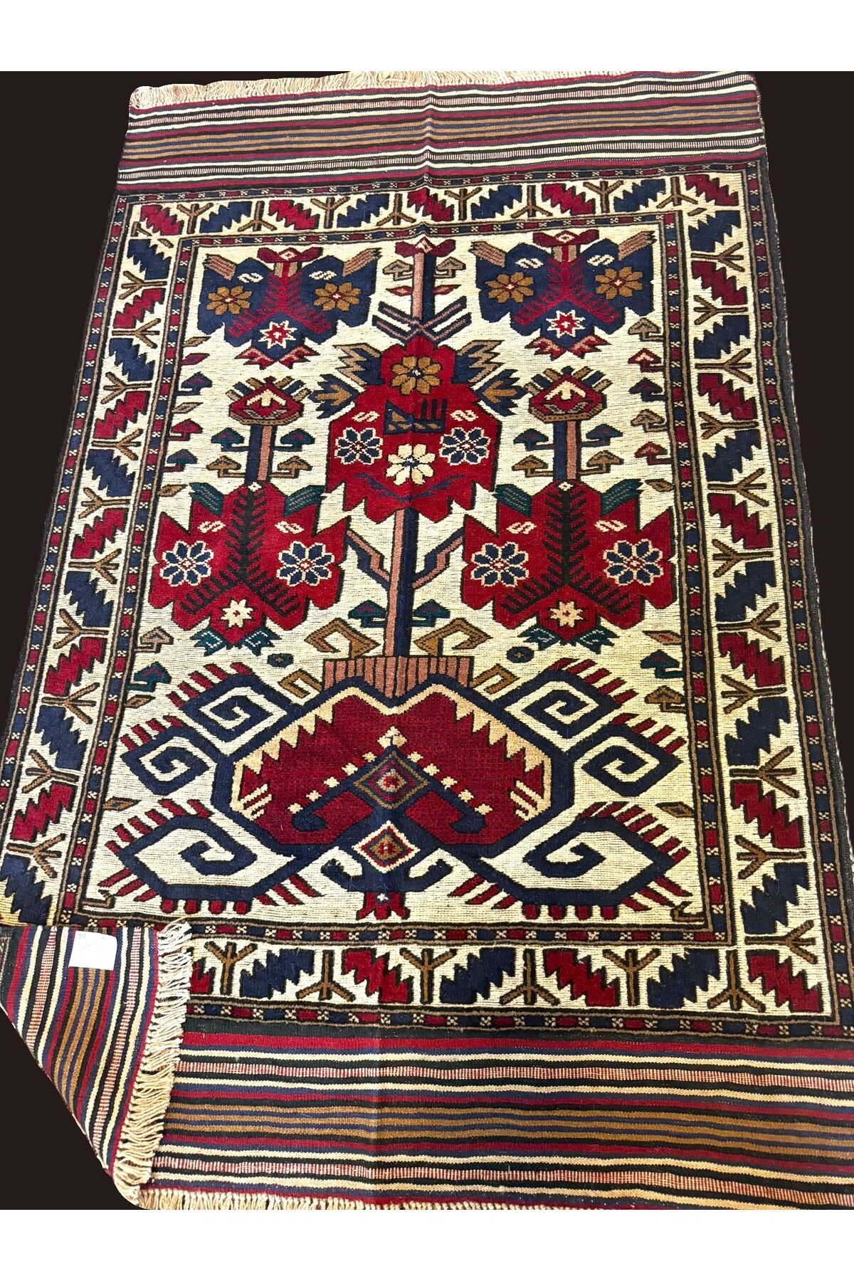 AFGAN TASARIM BERCESTE/AFGAN DOKUMA ÇİÇEKLİ AĞAÇ DESEN DESEN