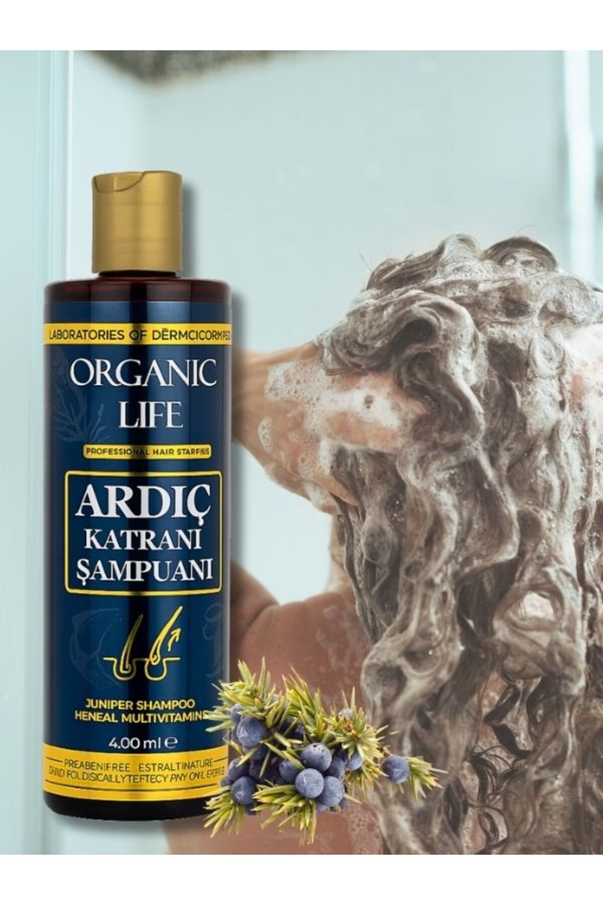organic life Ardıç Katranı Şampuanı 400 ML -JUNIPER TAR SHAMPOO