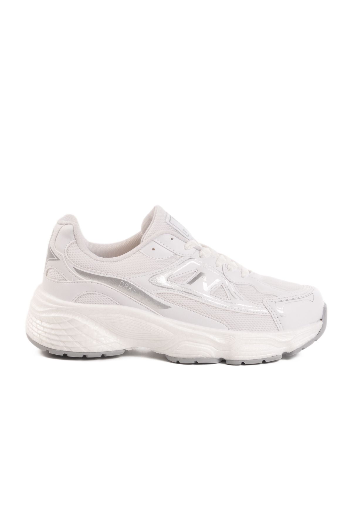 AYAKMOD Beyaz Gri Fileli Unisex Spor Ayakkabı 182 G