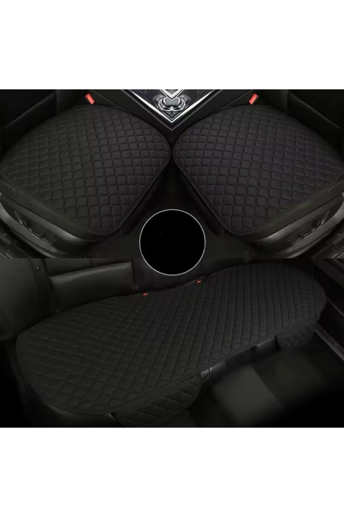 rebols Fiat EGEA CROSS Tay Tüyü Cepli Oto Koltuk Minder Seti - Koltuk Koruma Kılıfı (3'Lü Set)