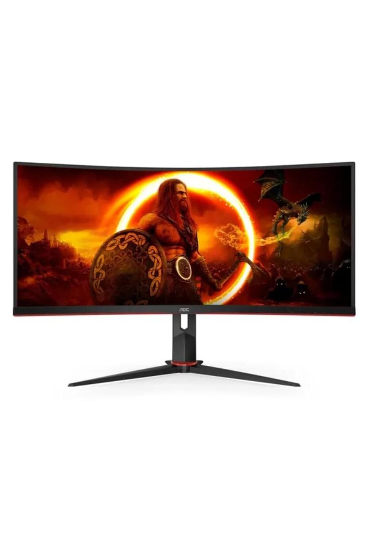 Aoc-Monitor de gaming curbat AOC CU34G2XP/BK de 34", UWQHD, 180Hz, 1ms, LED VA, HDMI/DisplayPort, Negru 3