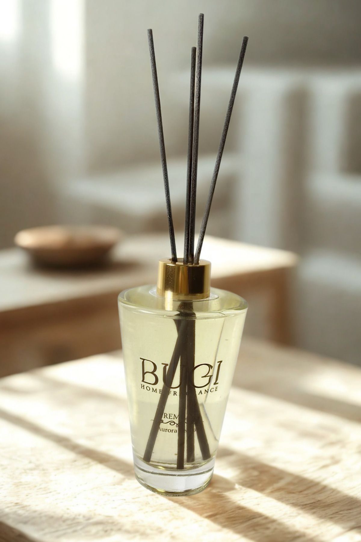 BUGİ HOME COLLECTİON Aurora Peolia Çubuklu Ev, Oda Kokusu Odunsu Oda Kokusu 200ml