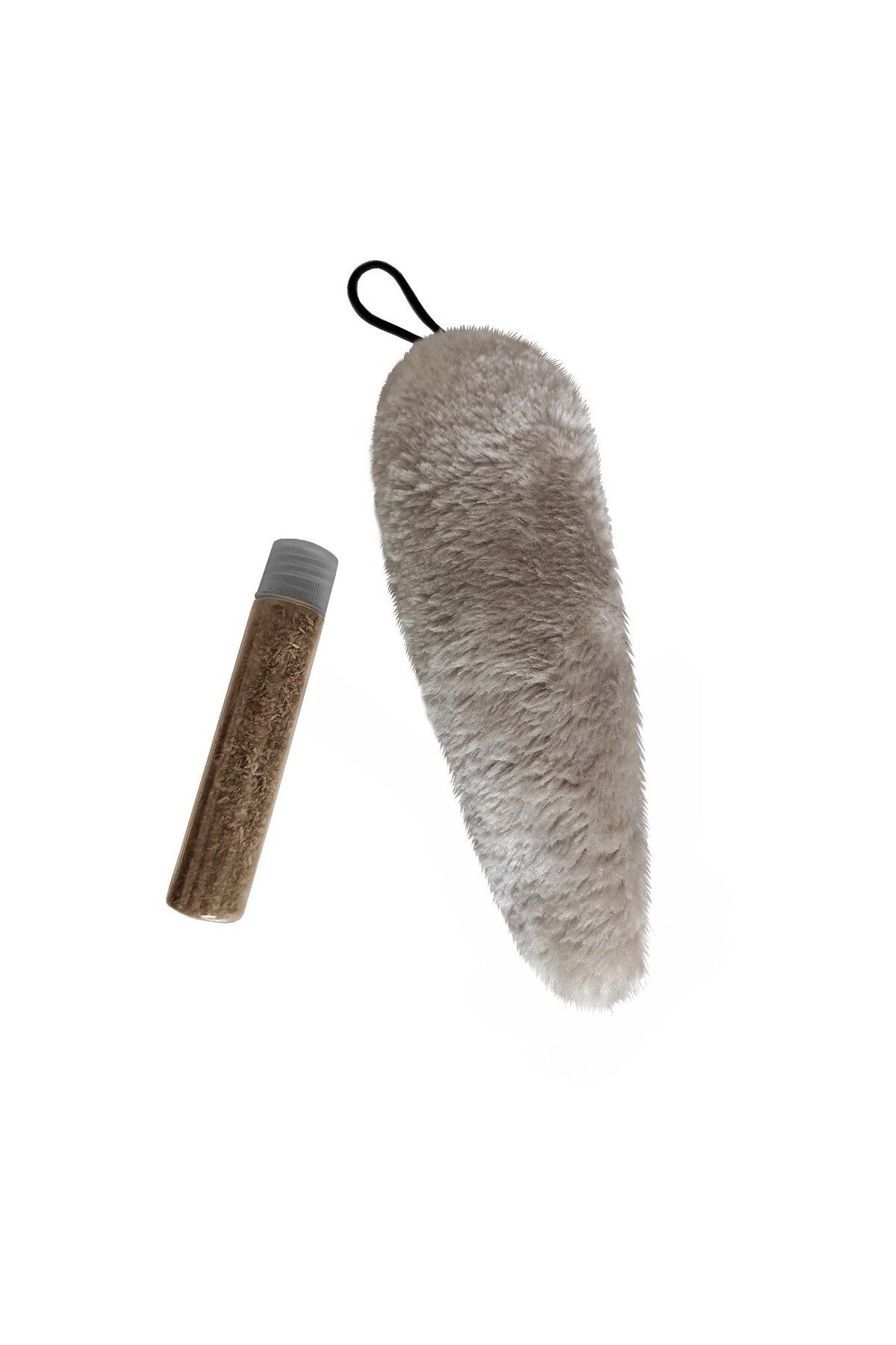 Zayla Kedi Oyuncağı Kedi Otlu Peluş Kuyruk 18-20 cm Krem