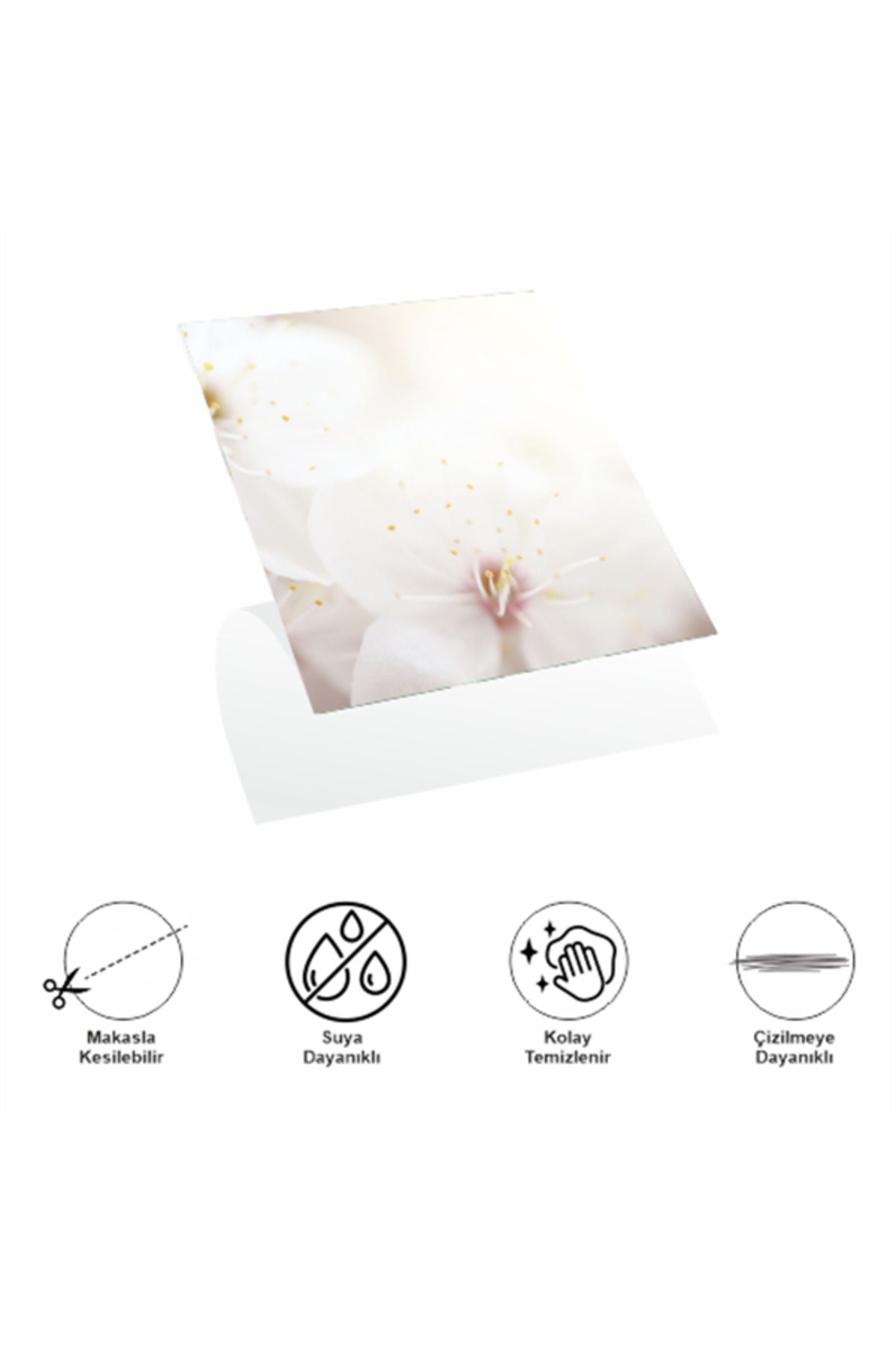Emperium Decohandy 30X30 Cm Pvc Duvar Karosu 4'Lü Paket - Japon Çiçeği