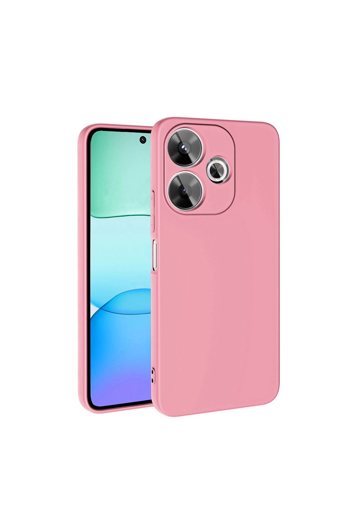 halkhouse Xiaomi Redmi 13 4G Kılıf Renkli Esnek Kırılmaz Yüksek Koruma Silikon Marra Kapak