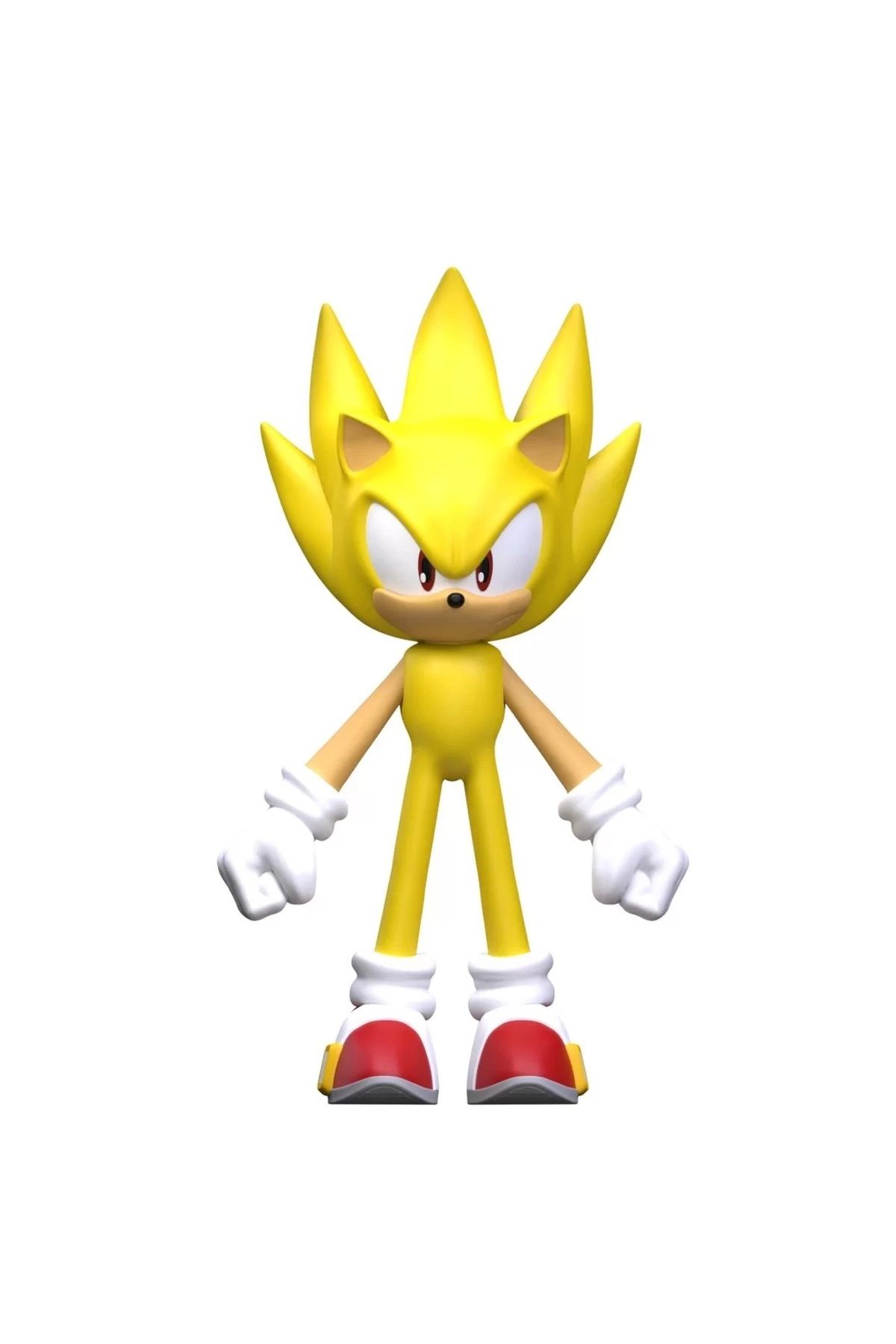 Tower Toys FLE03000 Sonic Aksiyon Figür Flexfigs Karekter Fiğür @SUPER SONIC@ Sarı