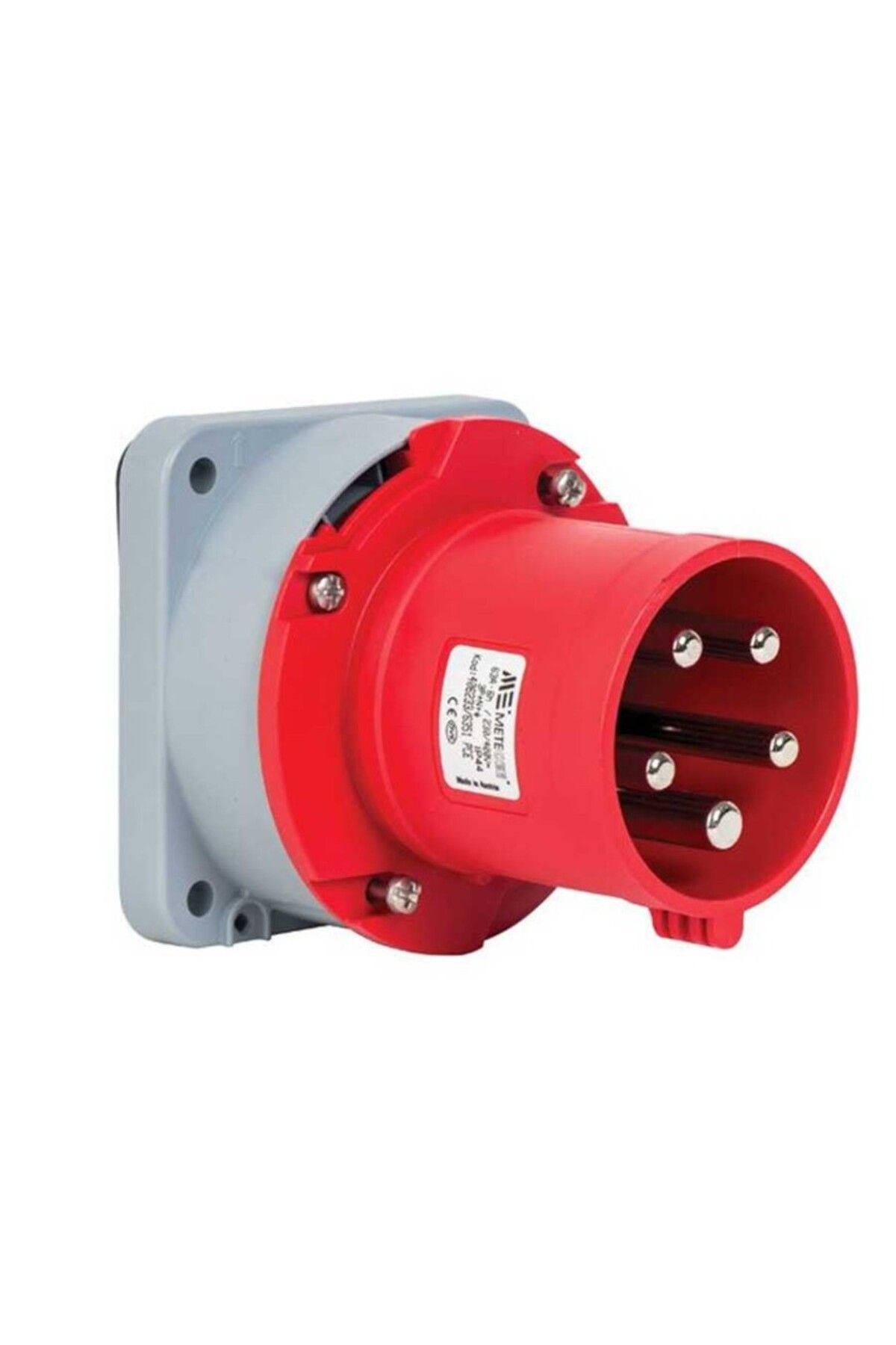 METE Enerji 406233 5X63A IP44 Makine Fişi -Düz- 380-415 V