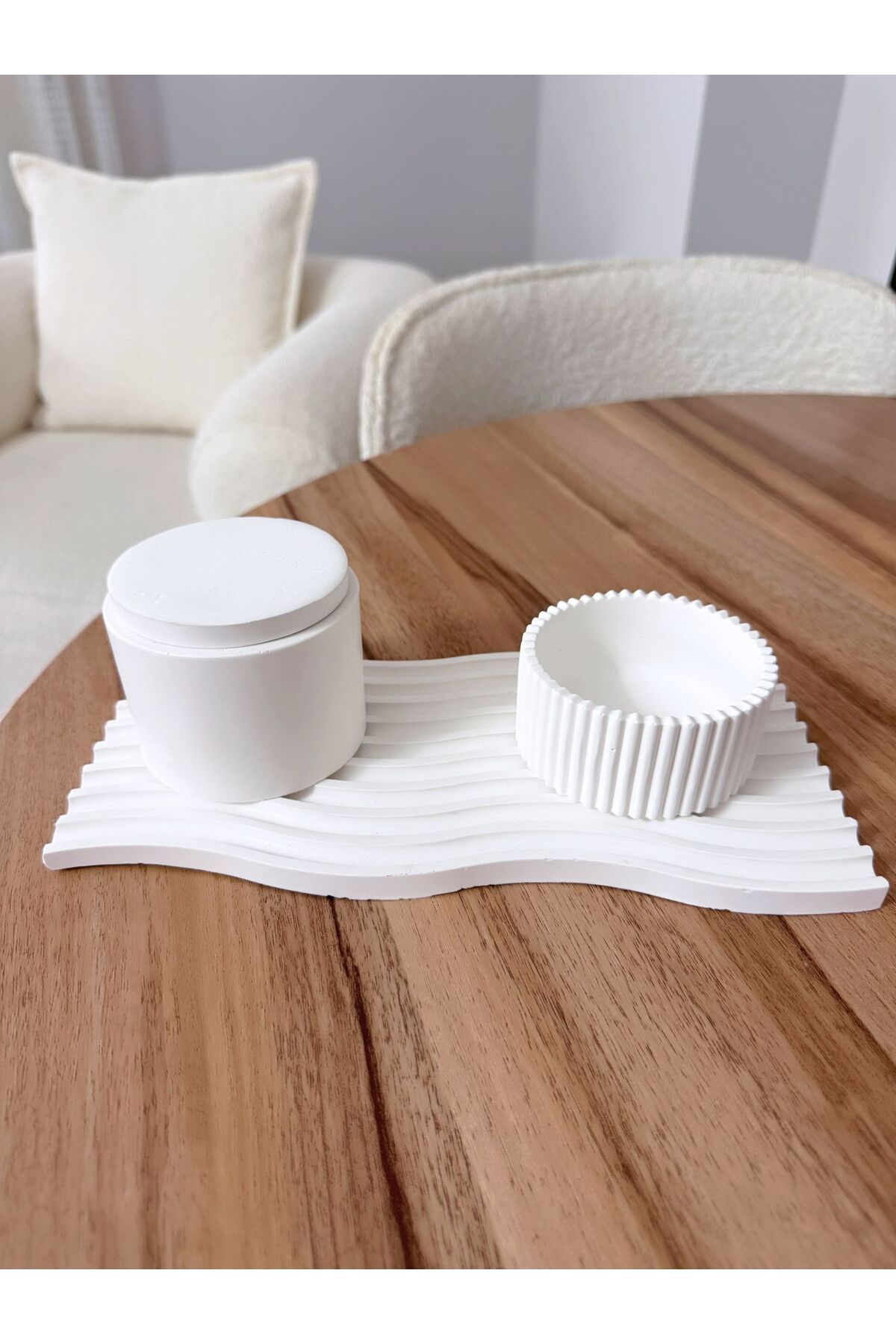 Deslina Dekoratif 3lü Masaüstü Organizer set / Ev & Ofis