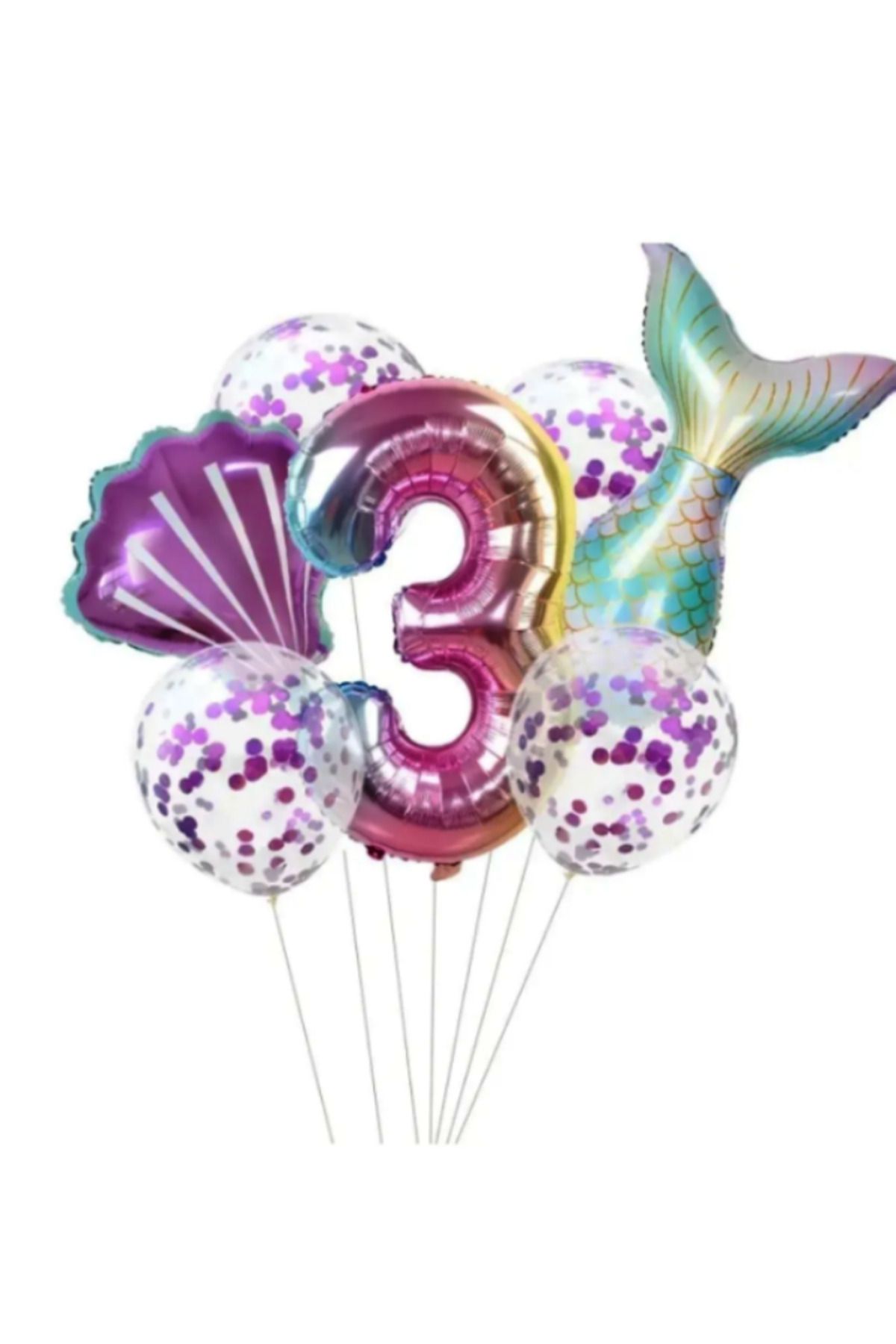 Ekin Süs Deniz Kızı Balon Seti 3