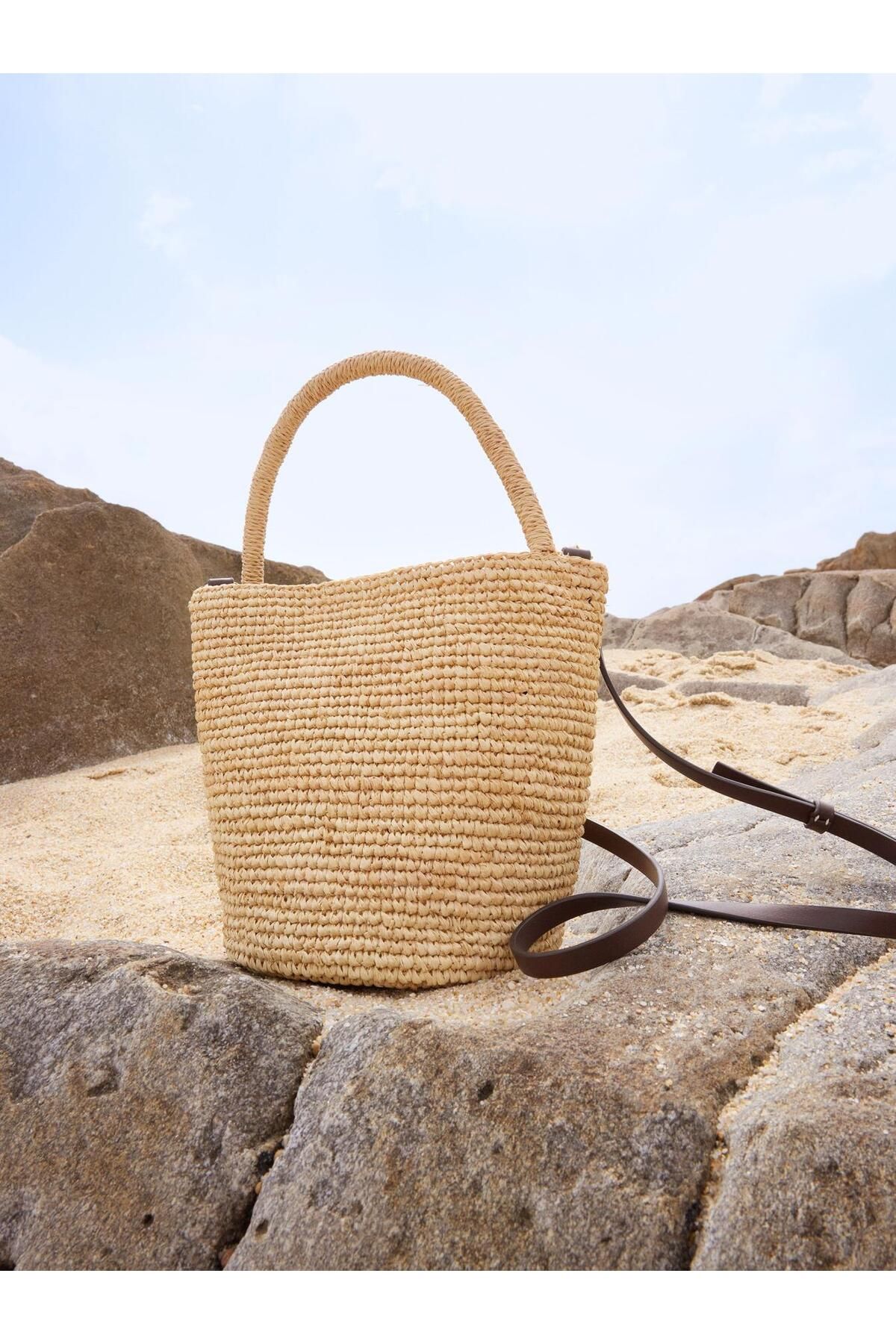 PARFOIS Hasır Bucket Çanta