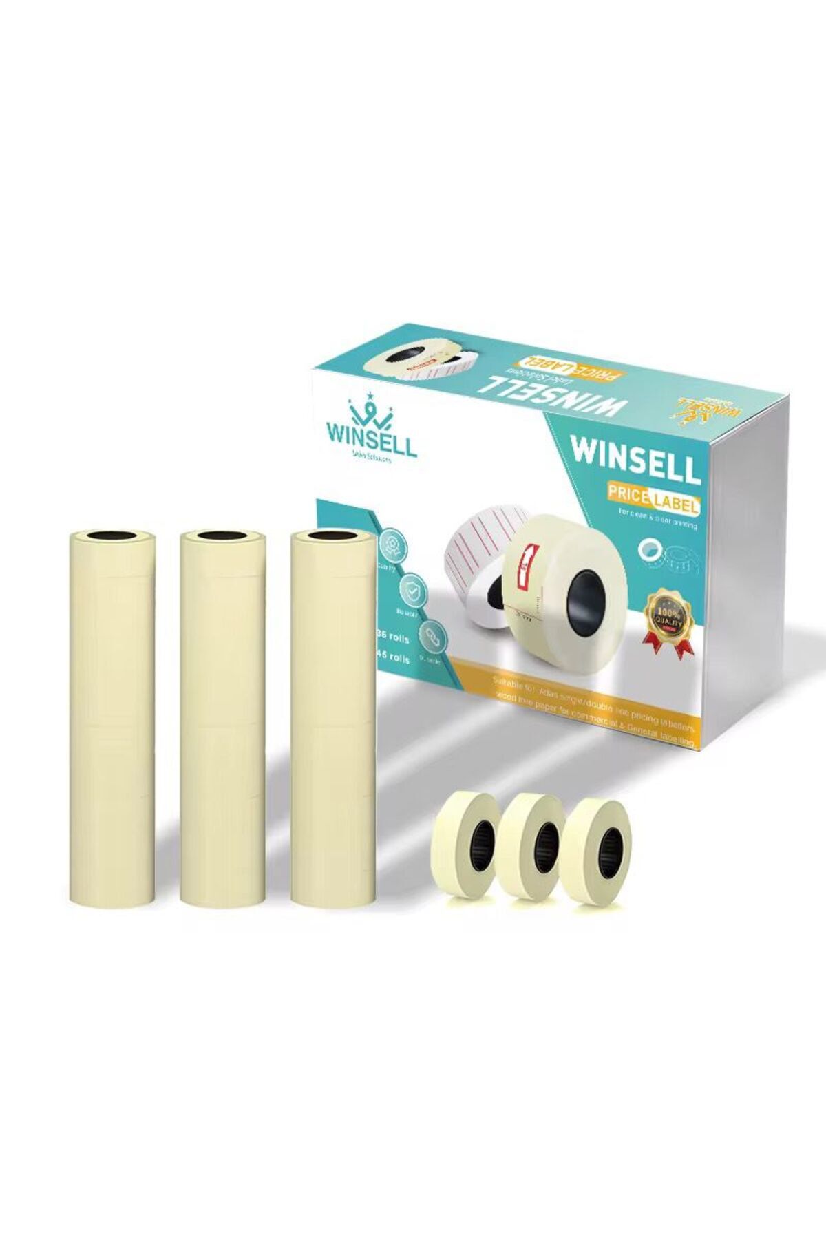 USEIIT-Production and Expiry Date Labels - 36 Rolls (1000 Labels Per Roll) 1