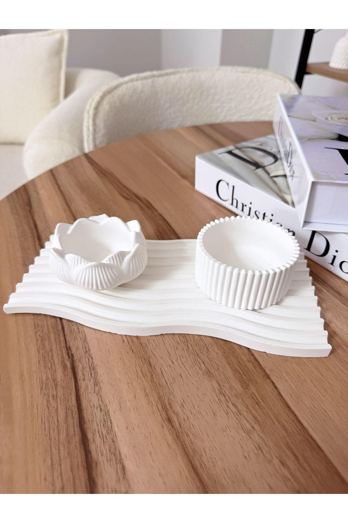 Deslina Dekoratif Masaüstü Organizer 3lü Set / Ev & Ofis