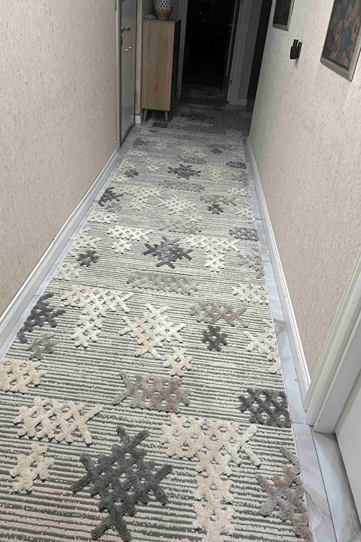 Has Halı Nuvia 2205 Gri - Salon, Koridor (Yolluk), Mutfak, Antre, Yatak ve Oturma Odası Halısı