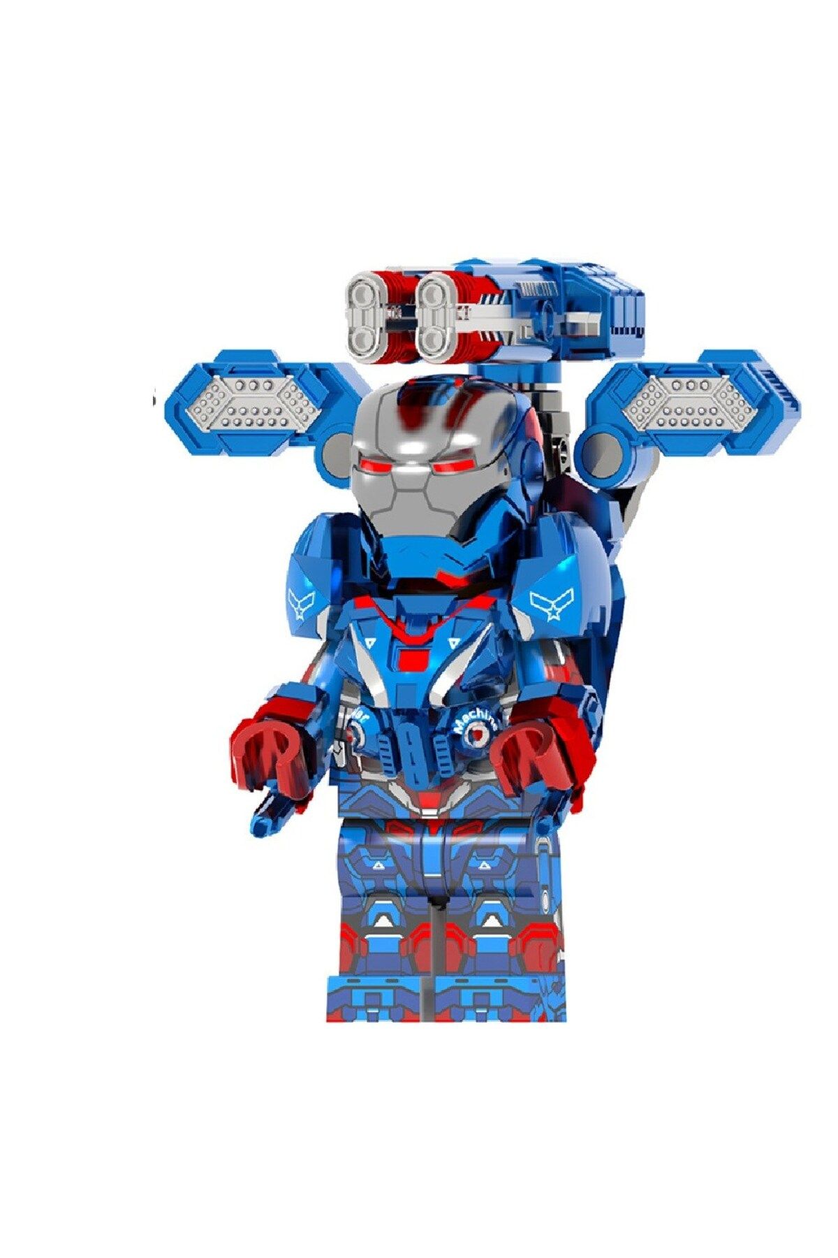 myminitoys süper kahramanlar mini figür Mavi war machine X-066