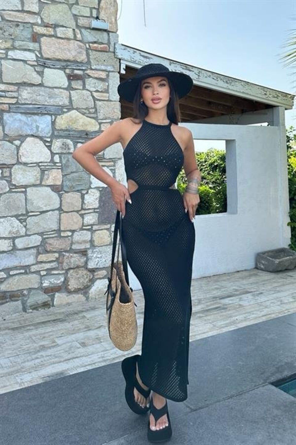 Weahus CO Aurelie Ajurlu Cut Out Elbise 2767