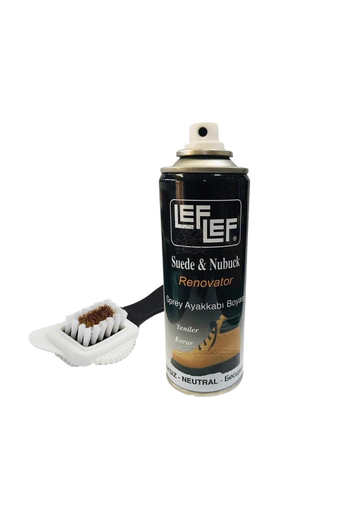 Nuri Leflef Leflef Süet, Nubuk Sprey Boya 4 Yönlü Süet Nubuk Fırçası Naturel