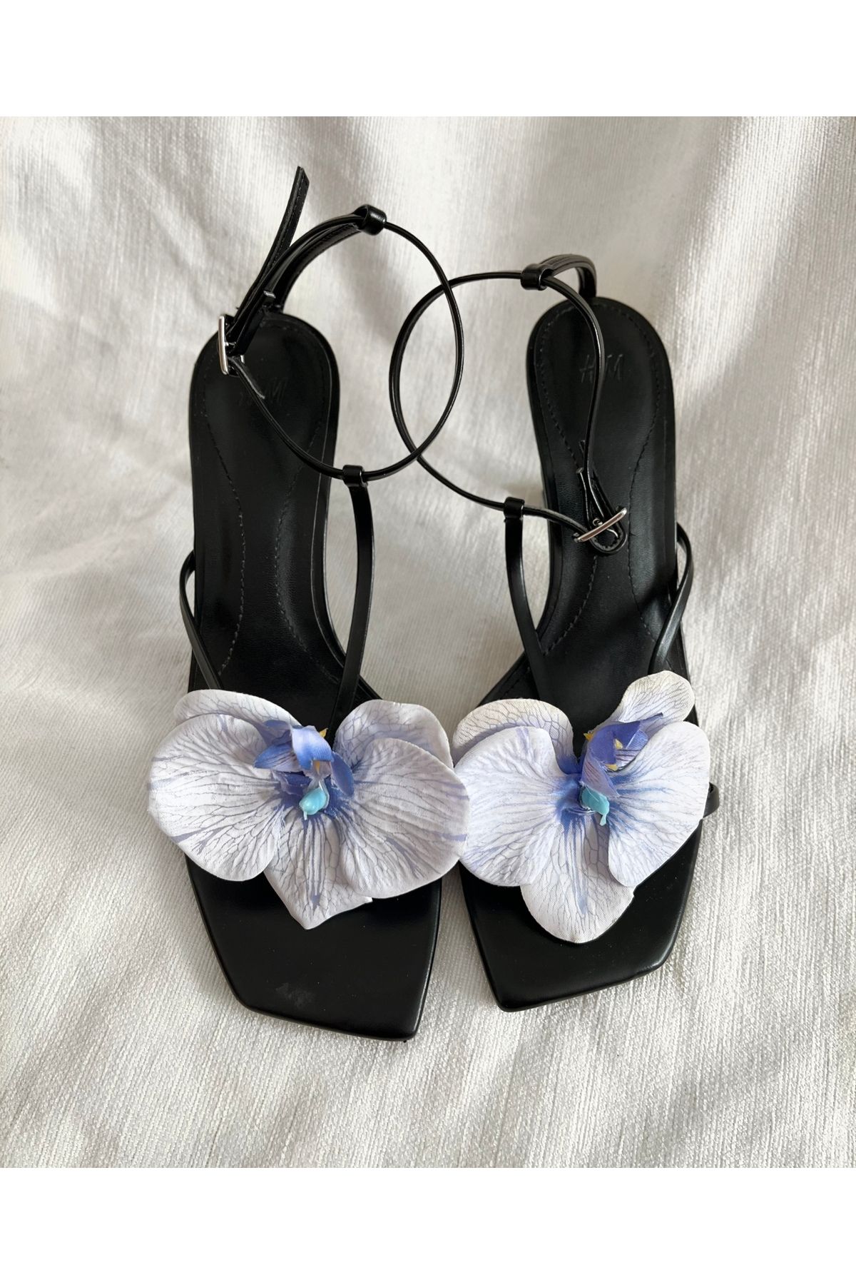 FloresDeCarnaval Miusa/ lila klipsli orkide ayakkabı aksesuarı/tokası