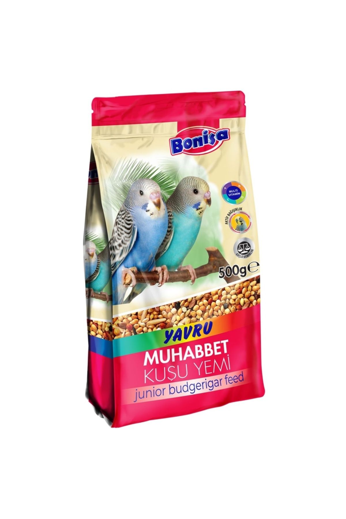 AtikCamp Kuş Yemi - Yavru Muhabbet - Bonisa - 500 Gr