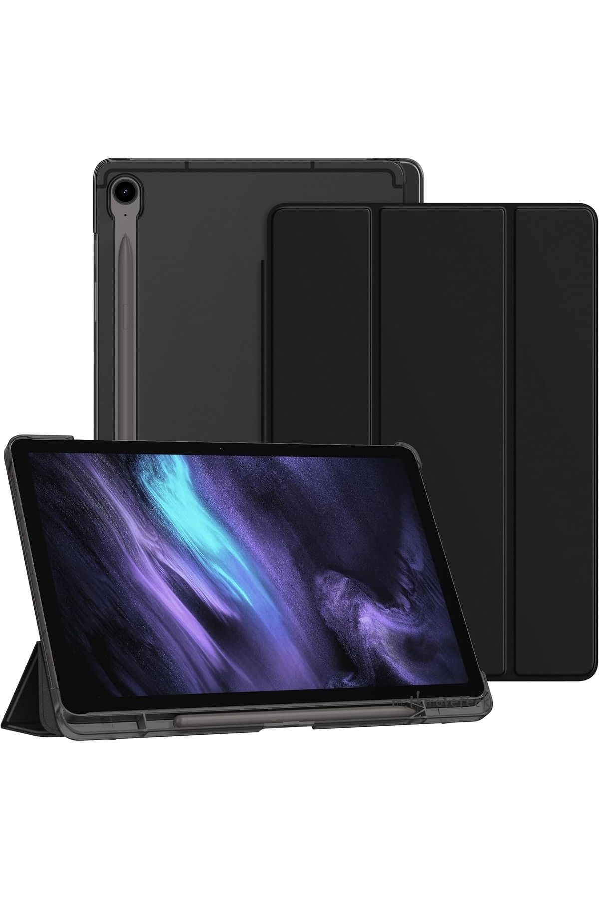 m.tk moveteck Samsung Galaxy Tab S10 Fe Plus 13.1 Kılıf Smart Uyku Modlu Kalem Bölmeli Standlı Arkası Renkli Kapak