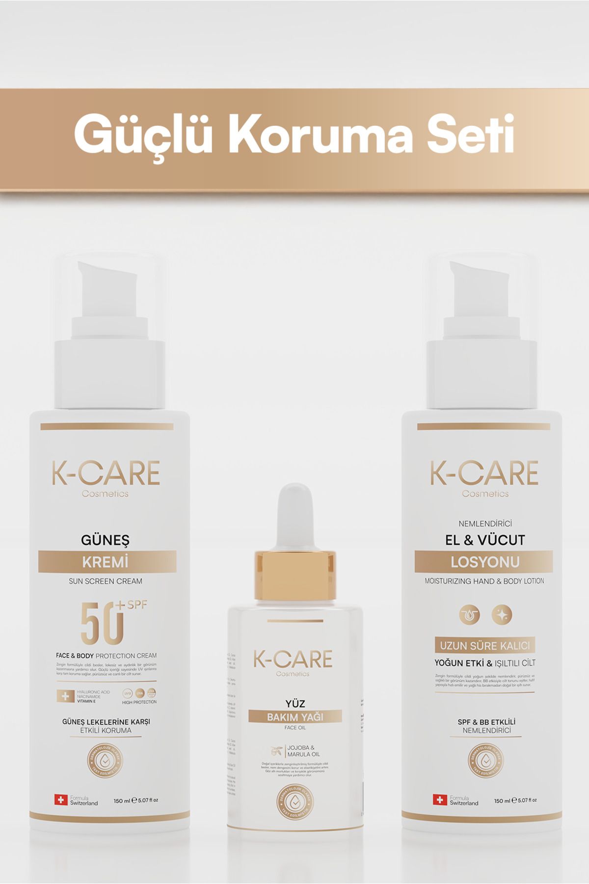 K K-CARE Cosmetics Güçlü Koruma Seti