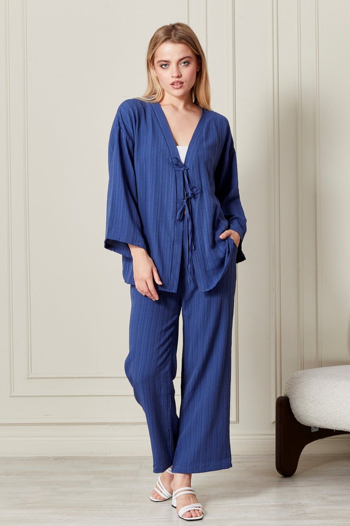Kirazgym Mine Kimono Pantolon Takım