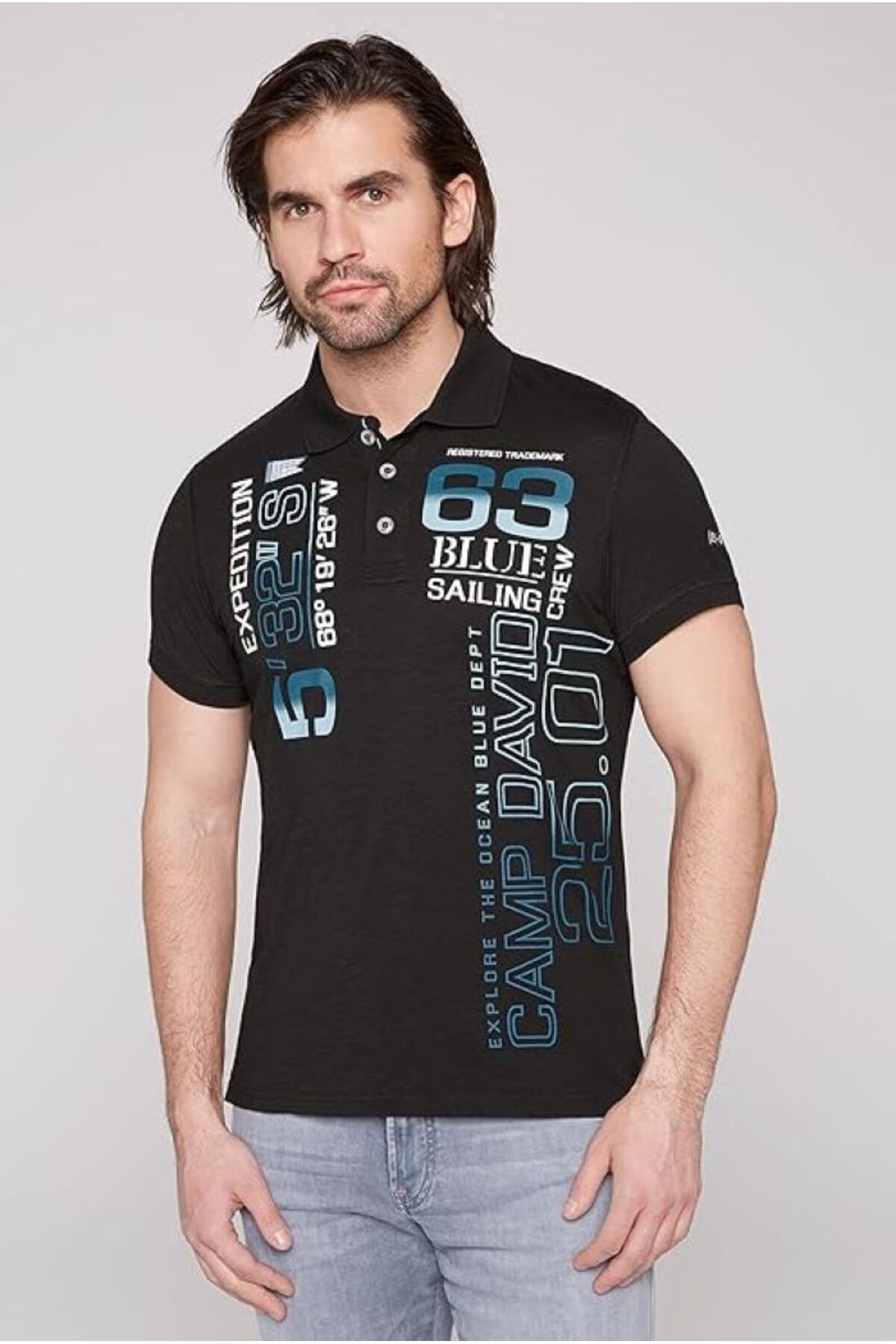 Camp David POLO YAKA ERKEK T-SHİRT