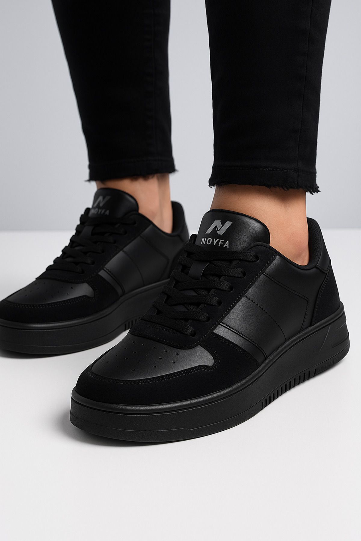 Noyfa erkek spor ayakkabısı düz taban ayakkabı erkek spor ayakkabısı sneaker