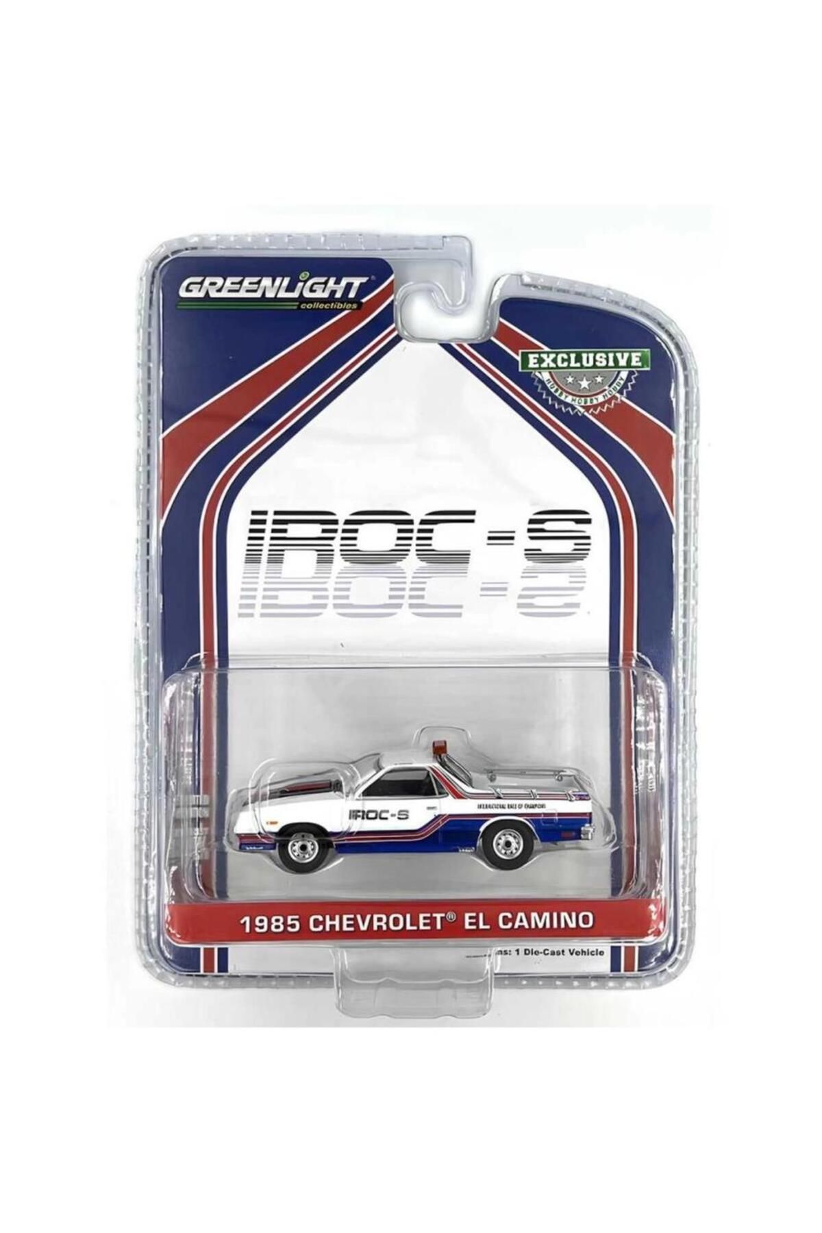 Greenlight 1985 Chevrolet El Camino SS Pace Truck IROC-S 1/64 Model Araba