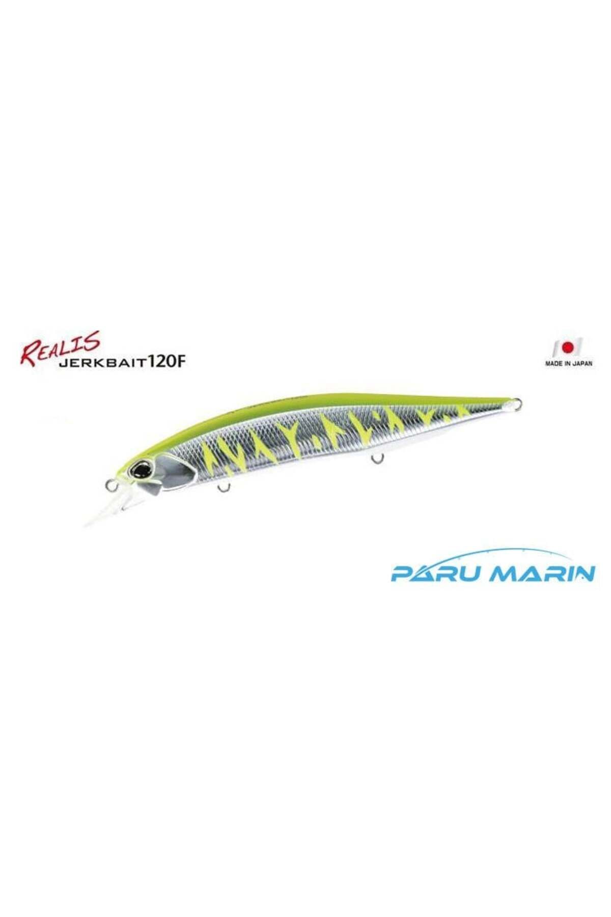 Duo Realis Jerkbait 120F ASAZ398 / Yellow Silver Tiger UV