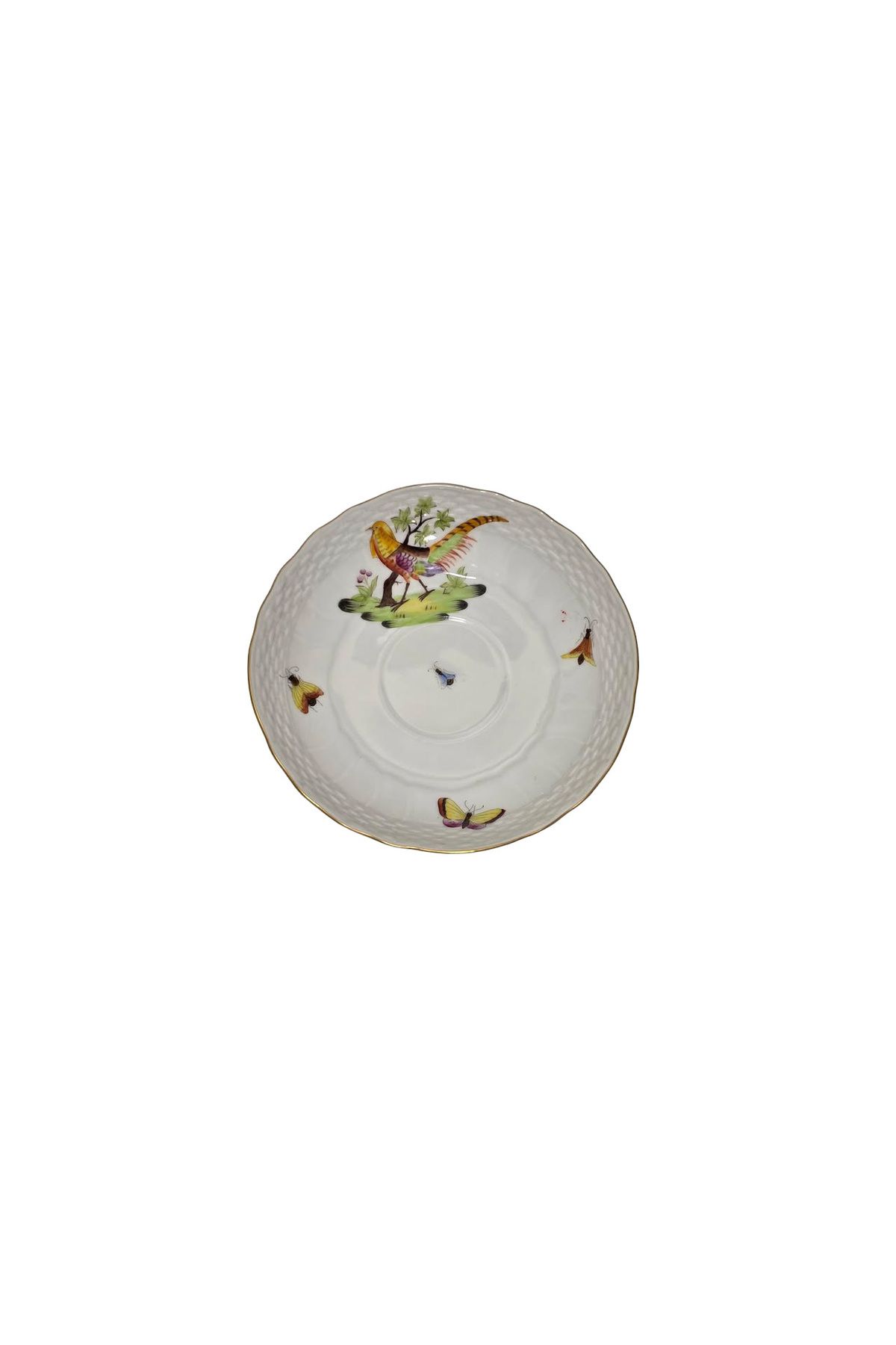HEREND 1726-1 El Boyama Porselen Çay Fincan Tabağı