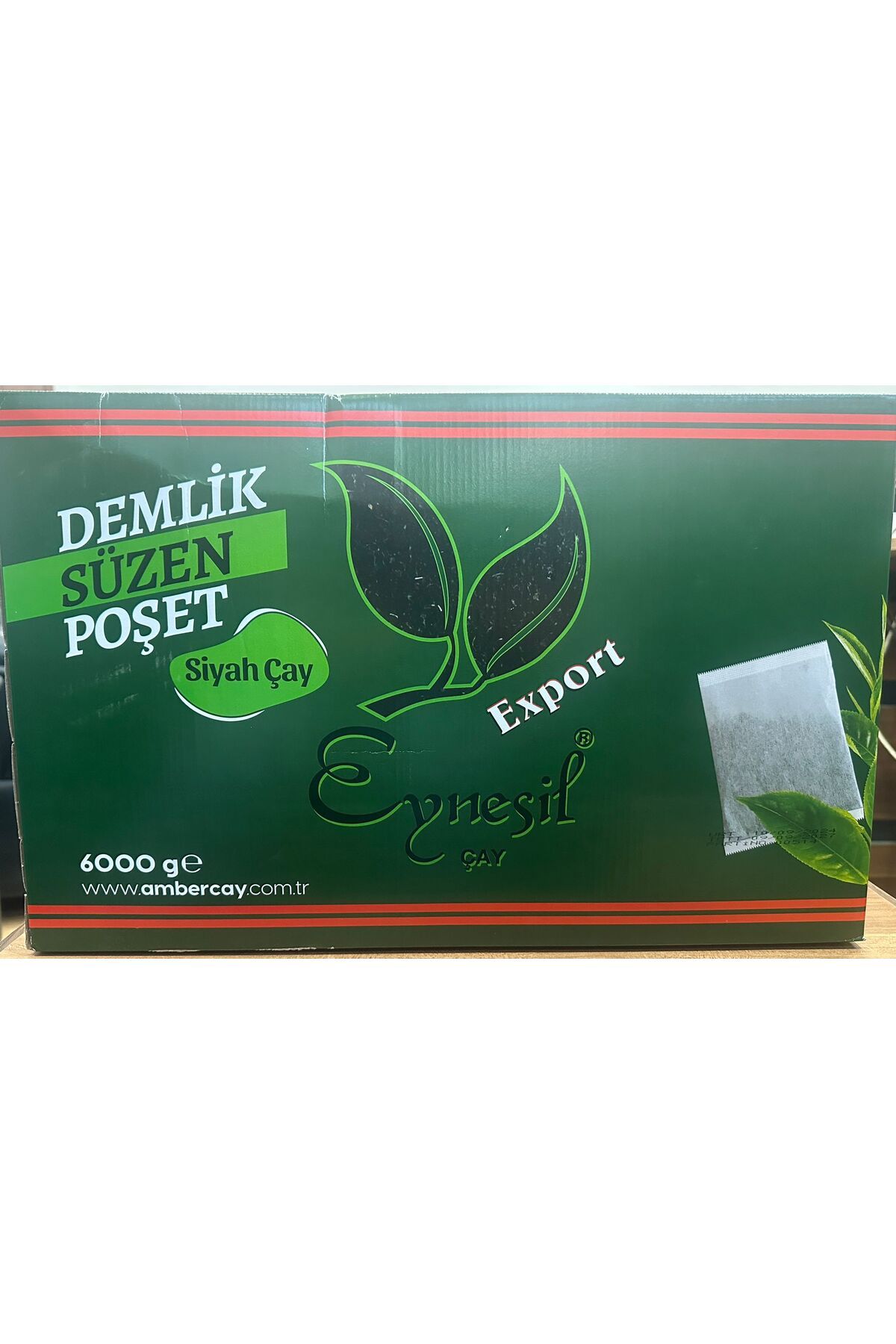AMBER ÇAY EXPORT DEMLIK SÜZEN POŞET 40 GR X150 ADET 6000 GR