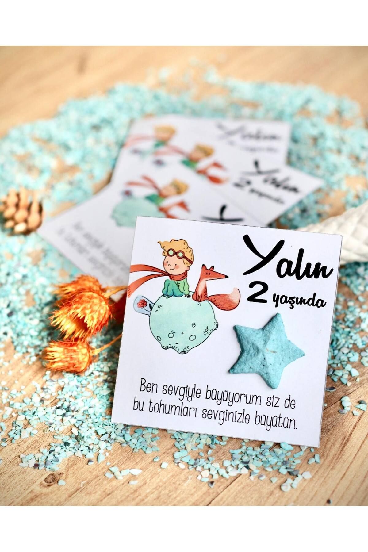 gizemlitohumlar Tohumlu Kart 50 Adet Doğum Günü ,baby Shower,hediyelik Bulut